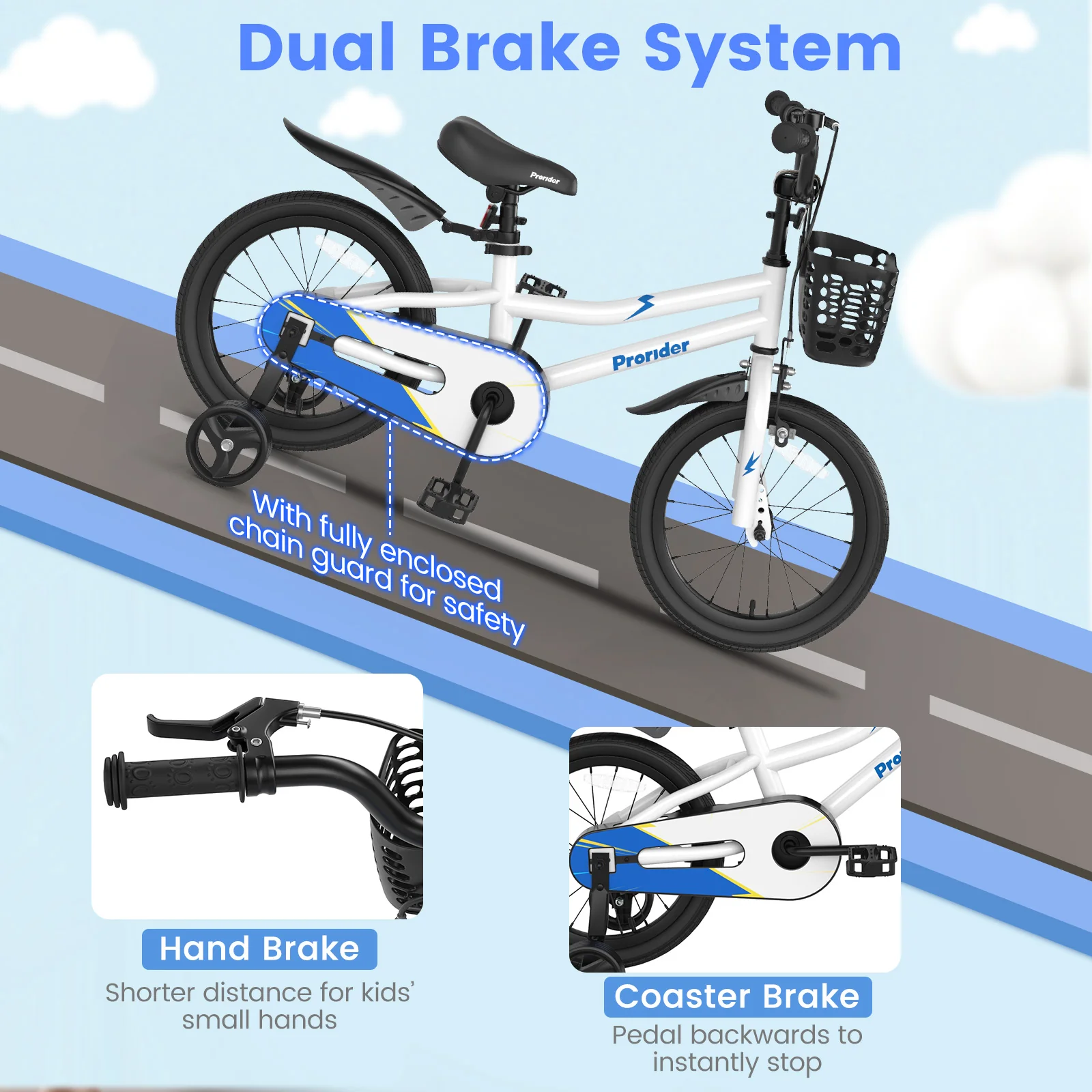 16 Inch Kids Bike with Removable Training Wheels - Image 15