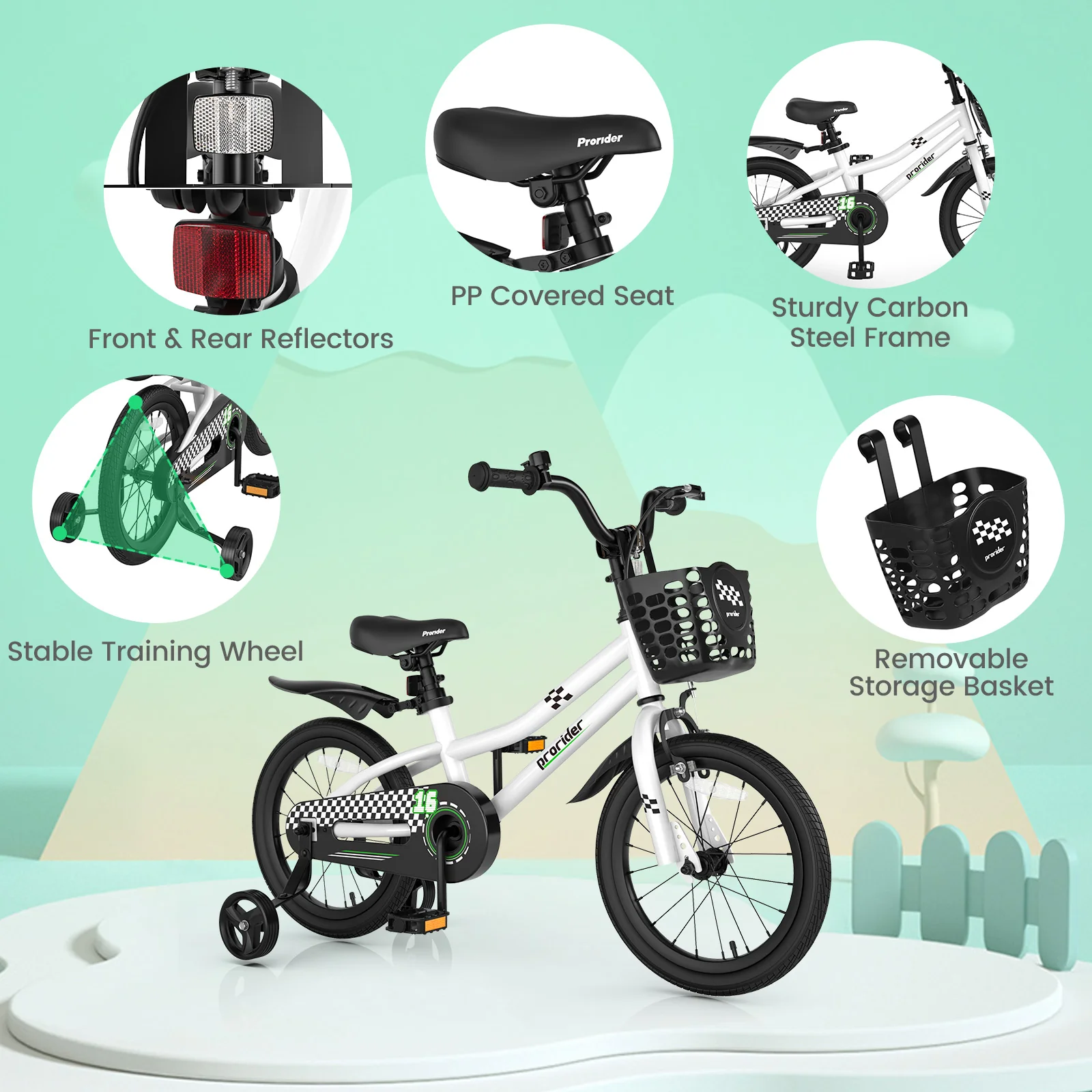 16 Inch Kids Bike with Removable Training Wheels - Image 30