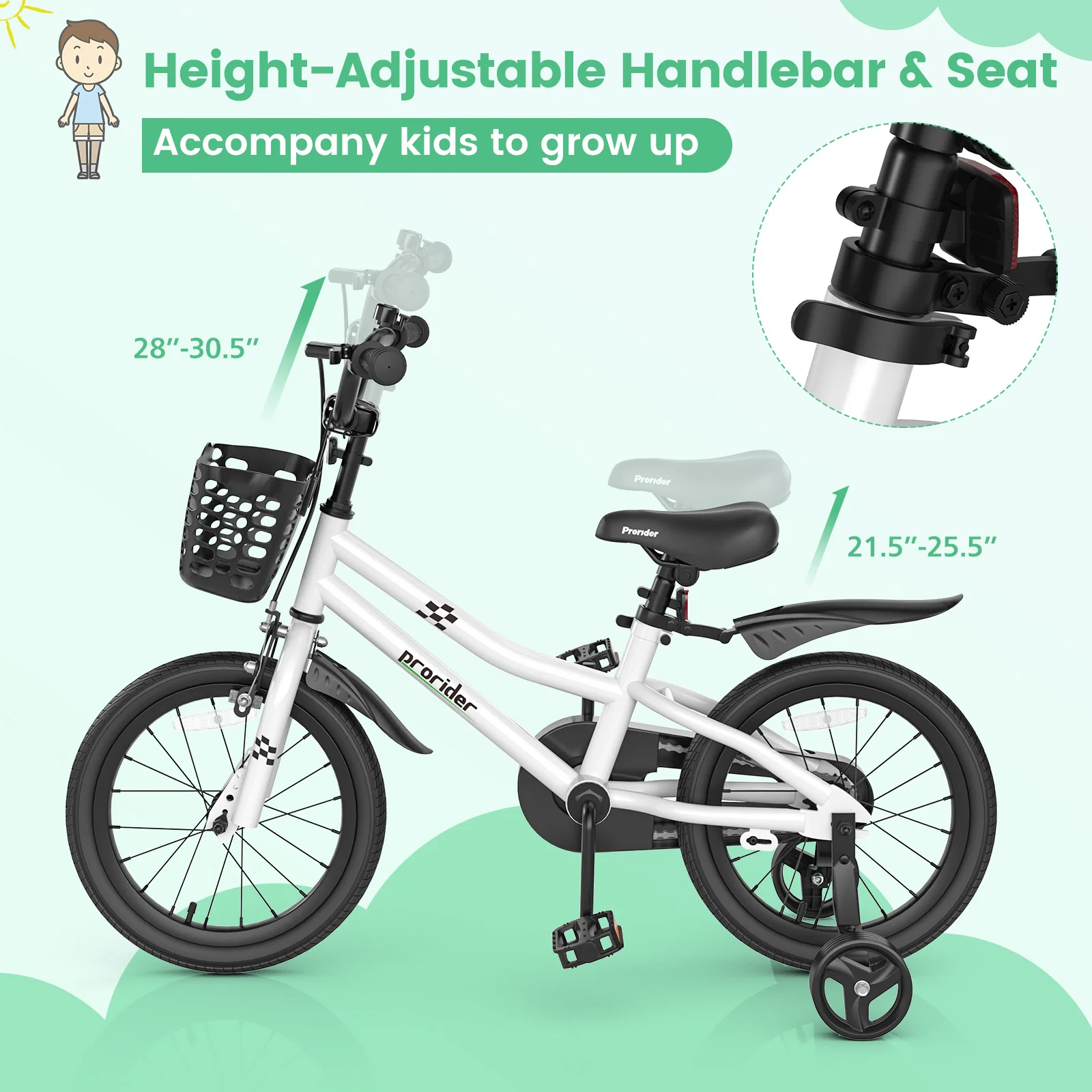 16 Inch Kids Bike with Removable Training Wheels - Image 31