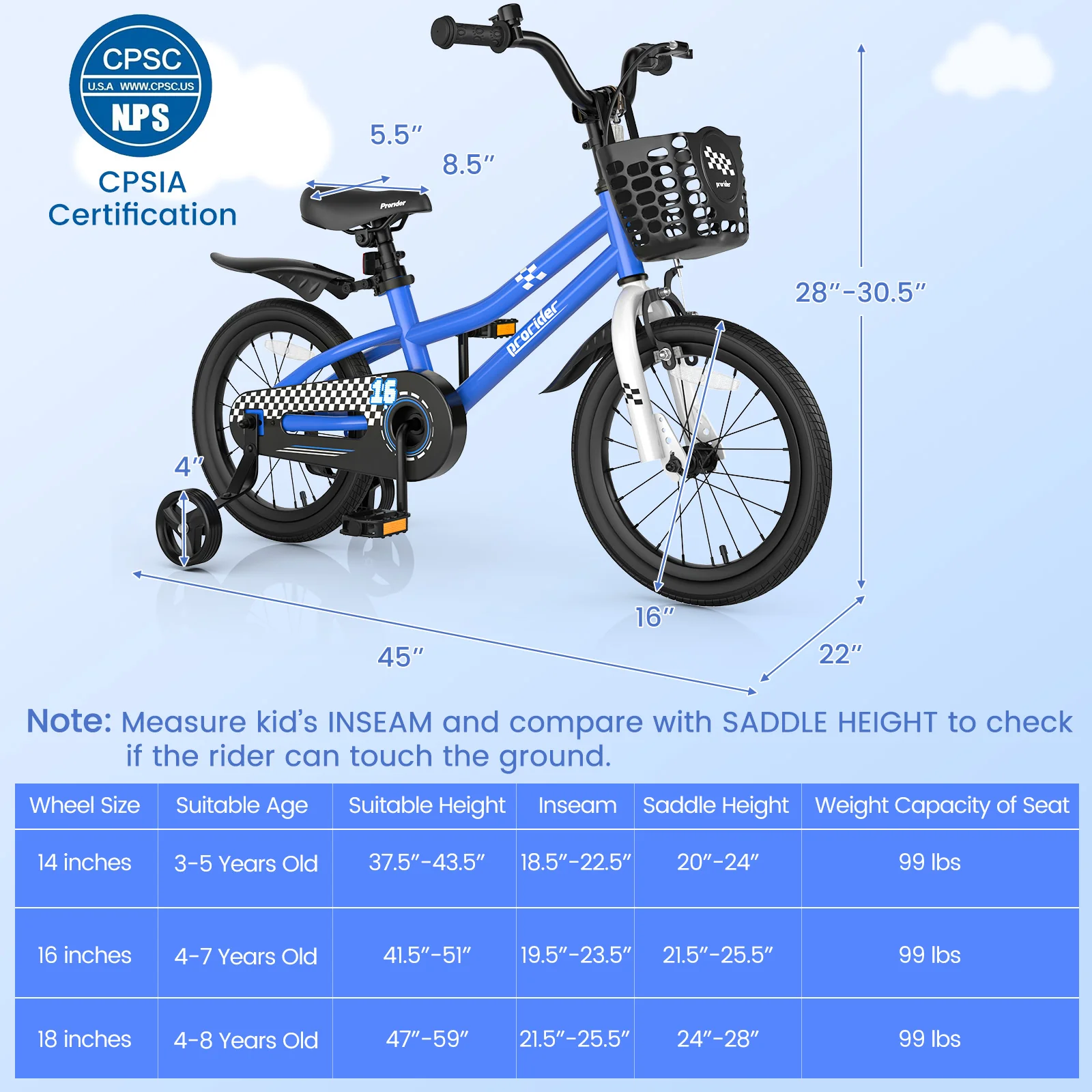 16 Inch Kids Bike with Removable Training Wheels - Image 36