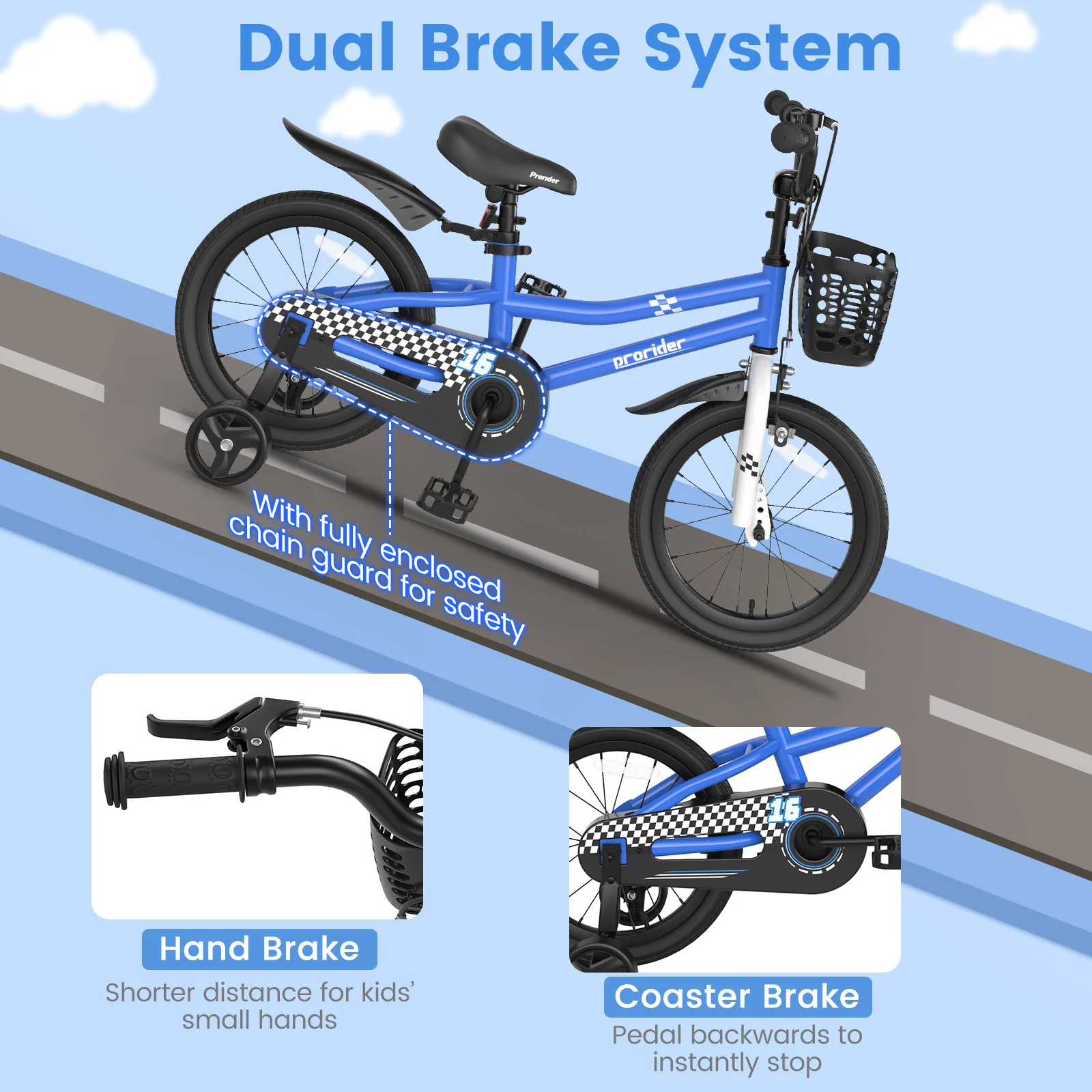 16 Inch Kids Bike with Removable Training Wheels - Image 39