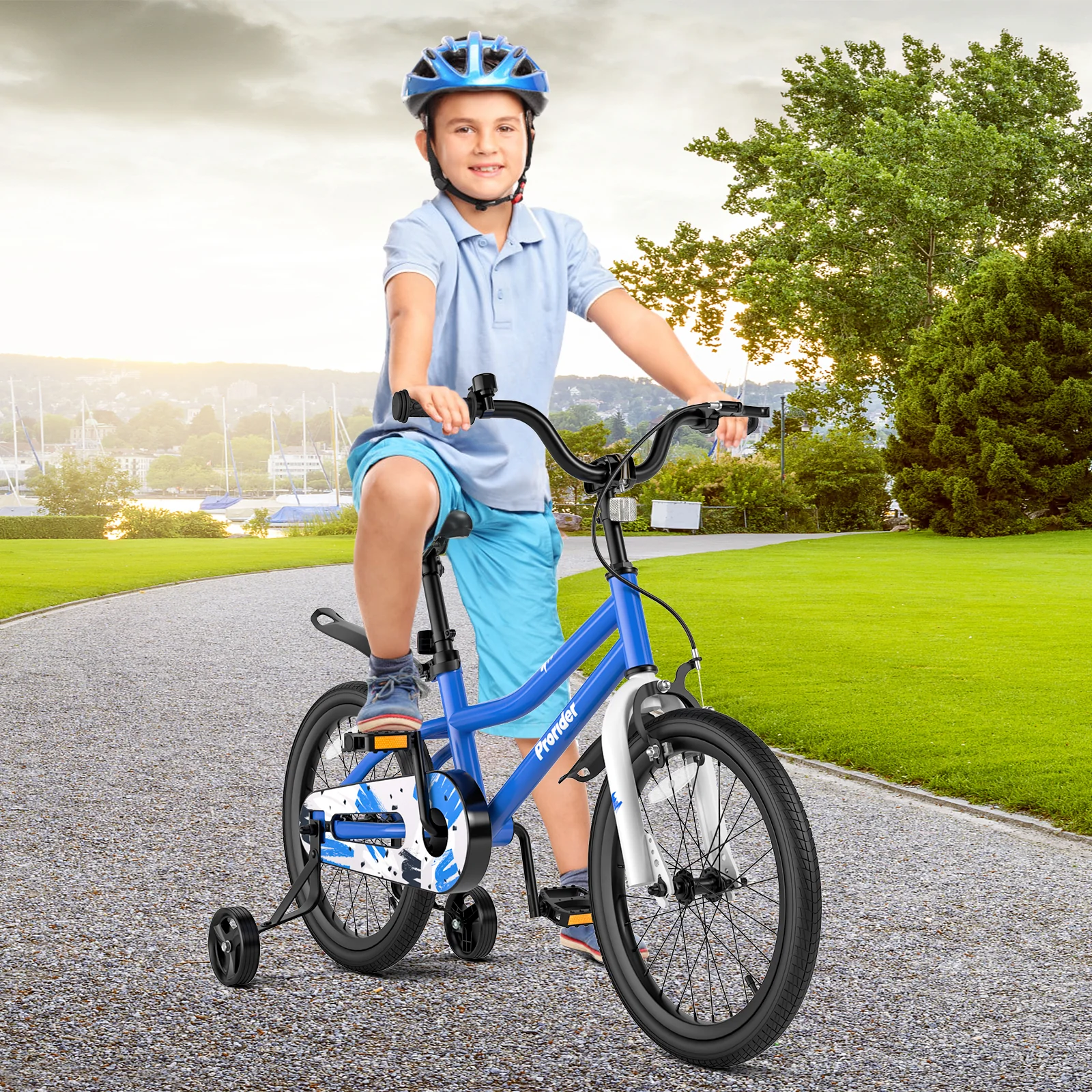 18 Feet Kids Bike with Removable Training Wheels
