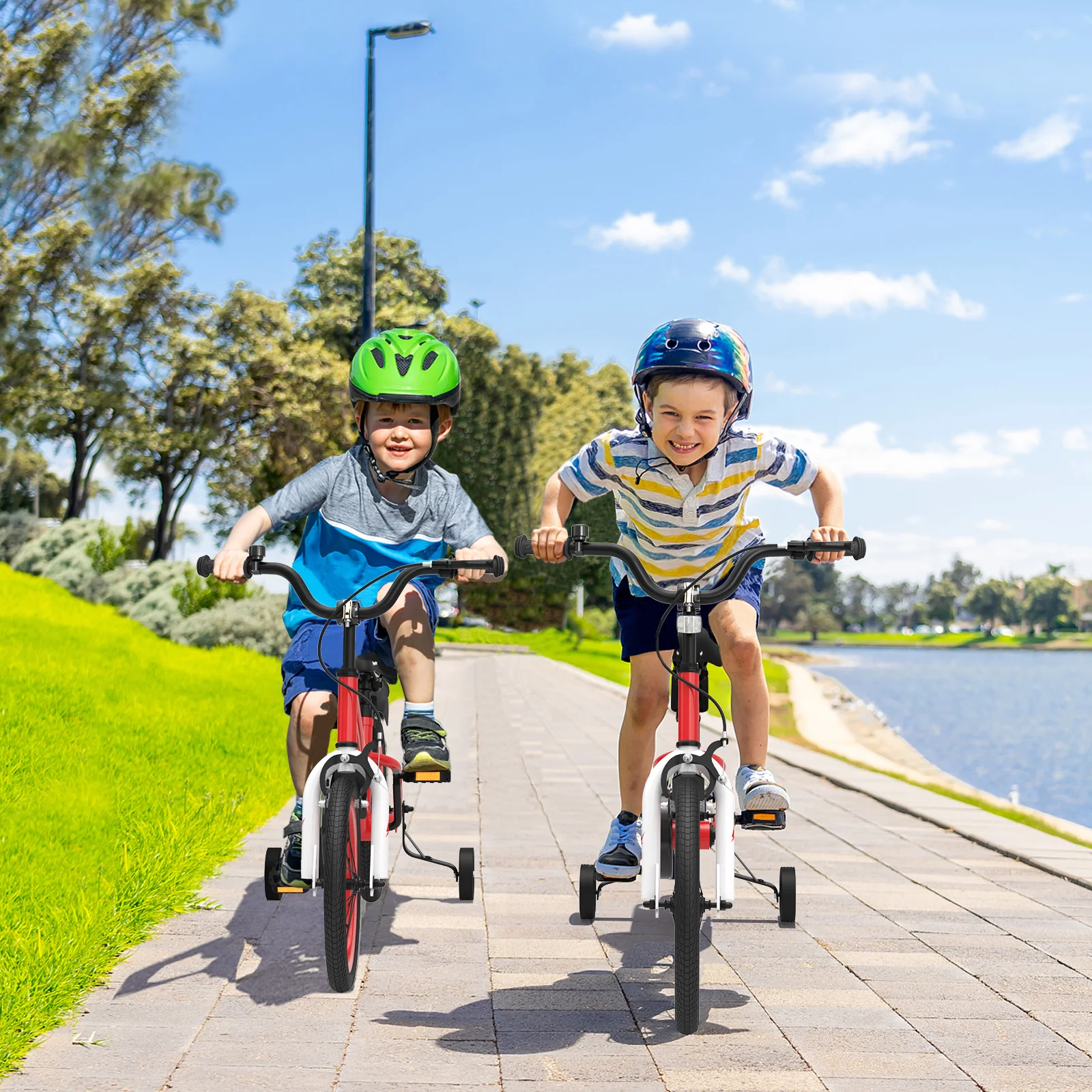 18 Feet Kids Bike with Removable Training Wheels - Image 18