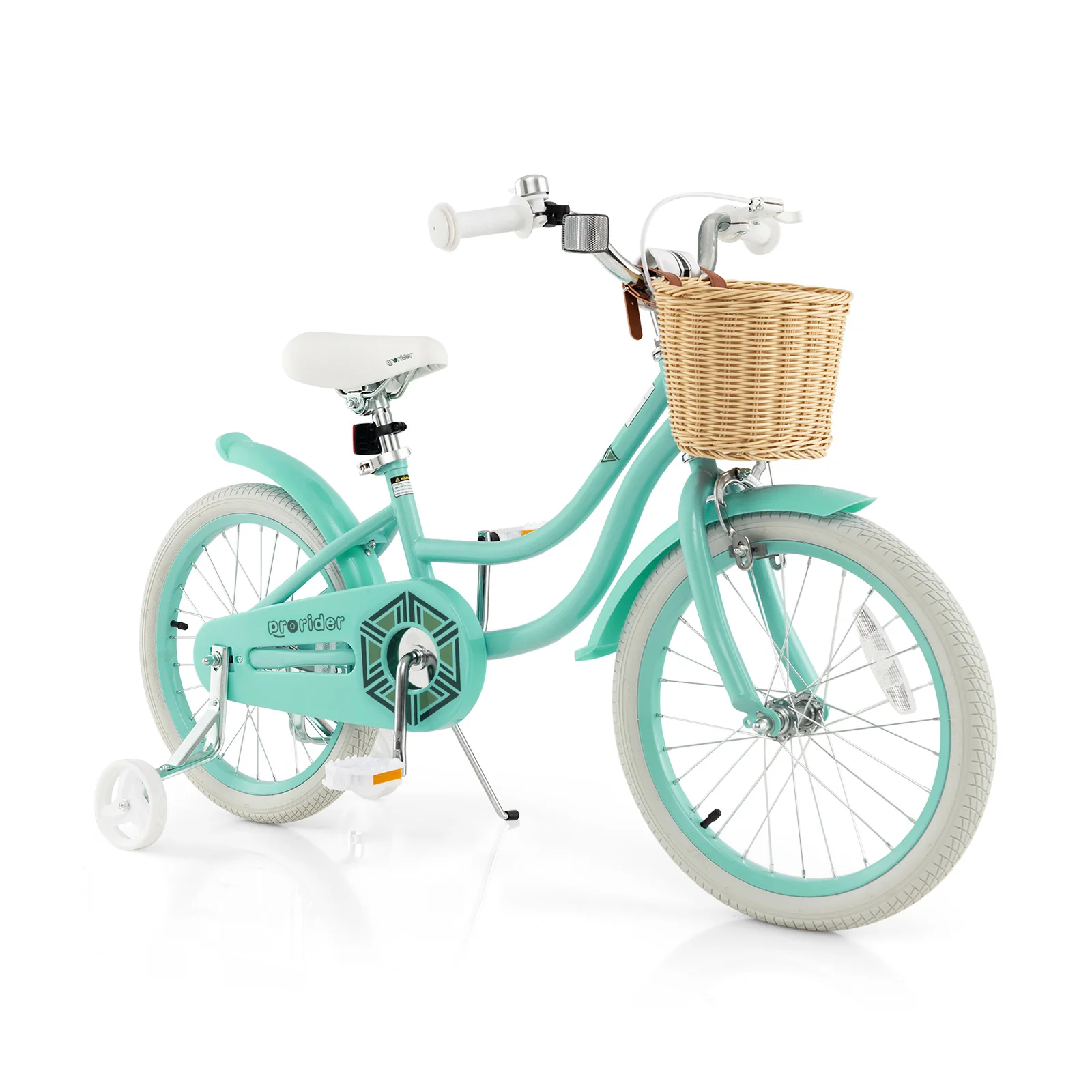 18-Inch Kids Bike with Training Wheels and Adjustable Handlebar Seat - Image 11