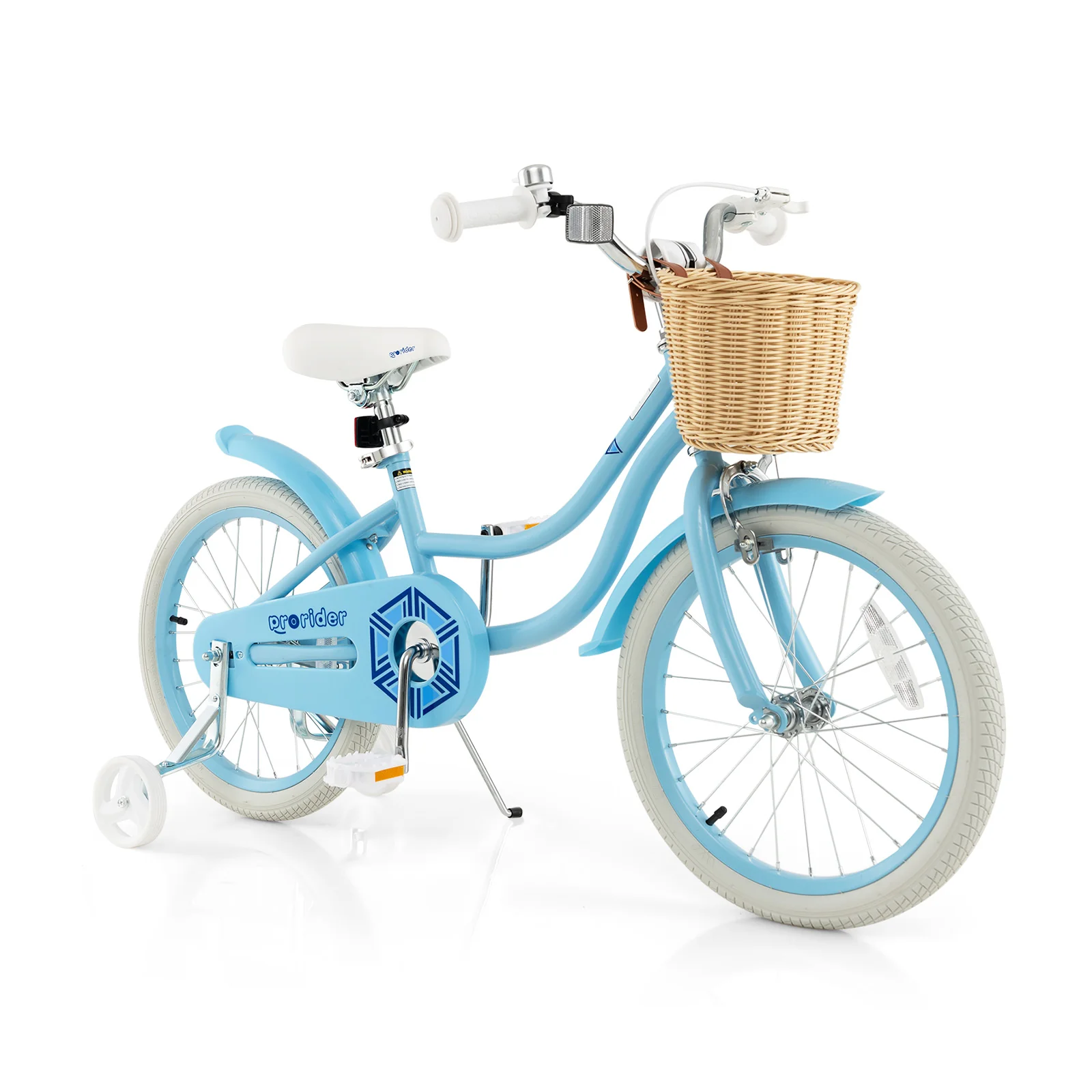 18-Inch Kids Bike with Training Wheels and Adjustable Handlebar Seat - Image 3