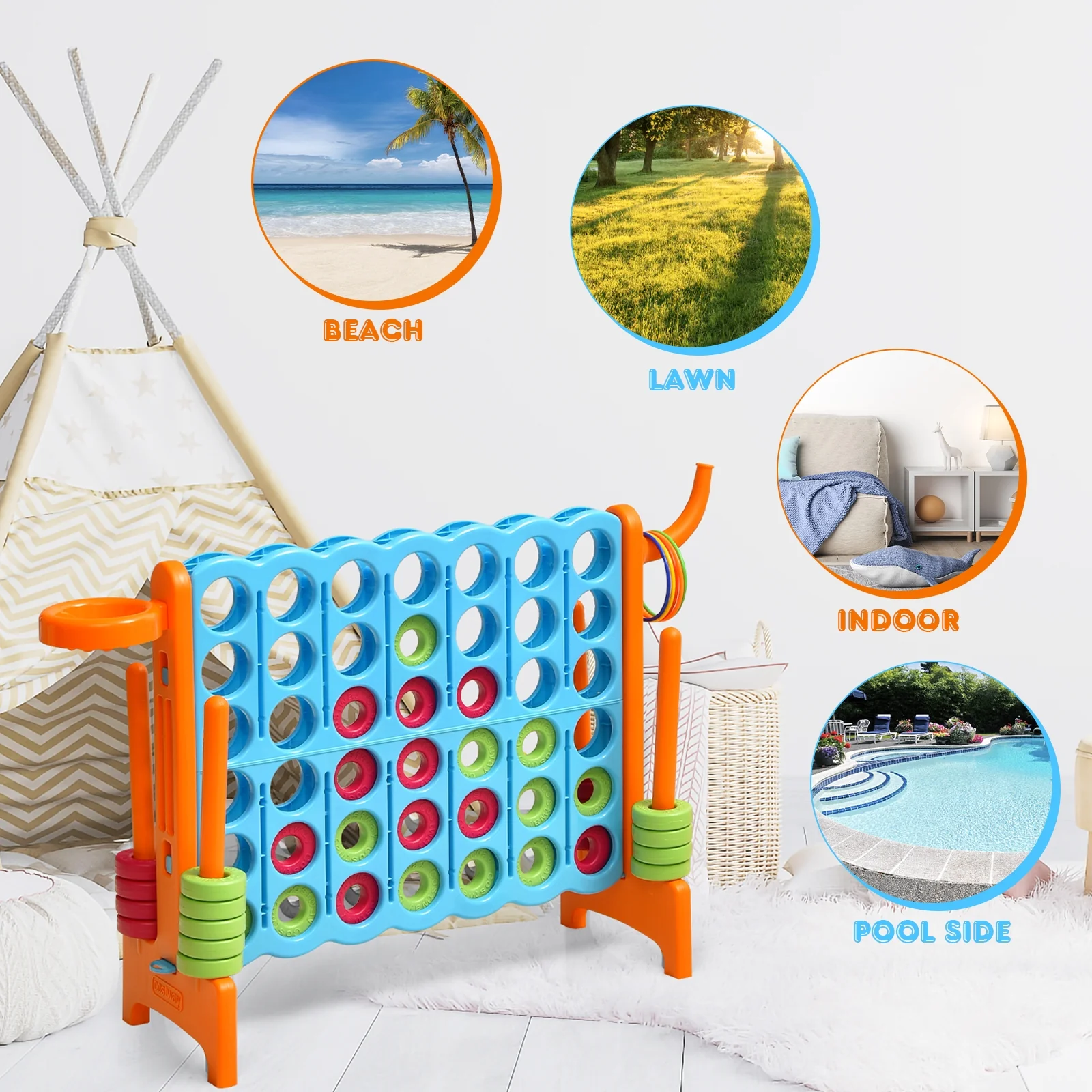 2.5Ft 4-to-Score Giant Game Set - Image 32