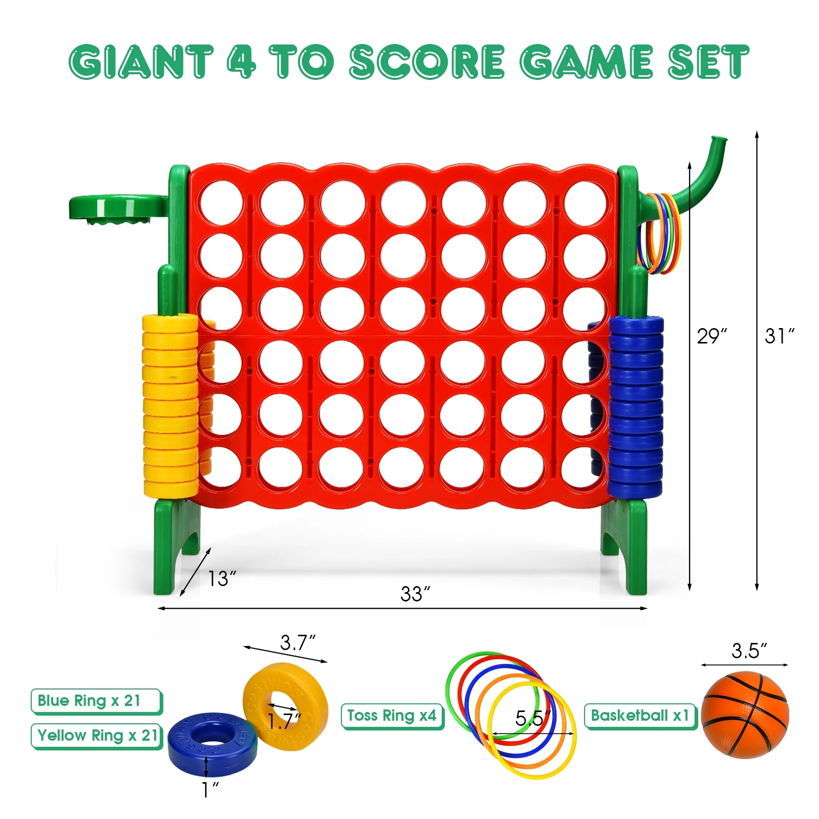 2.5Ft 4-to-Score Giant Game Set - Image 4