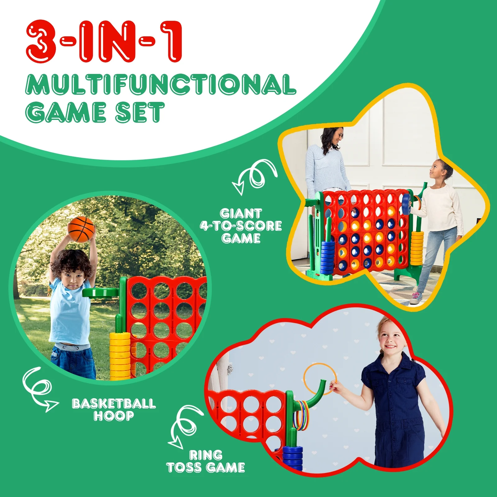 2.5Ft 4-to-Score Giant Game Set - Image 7
