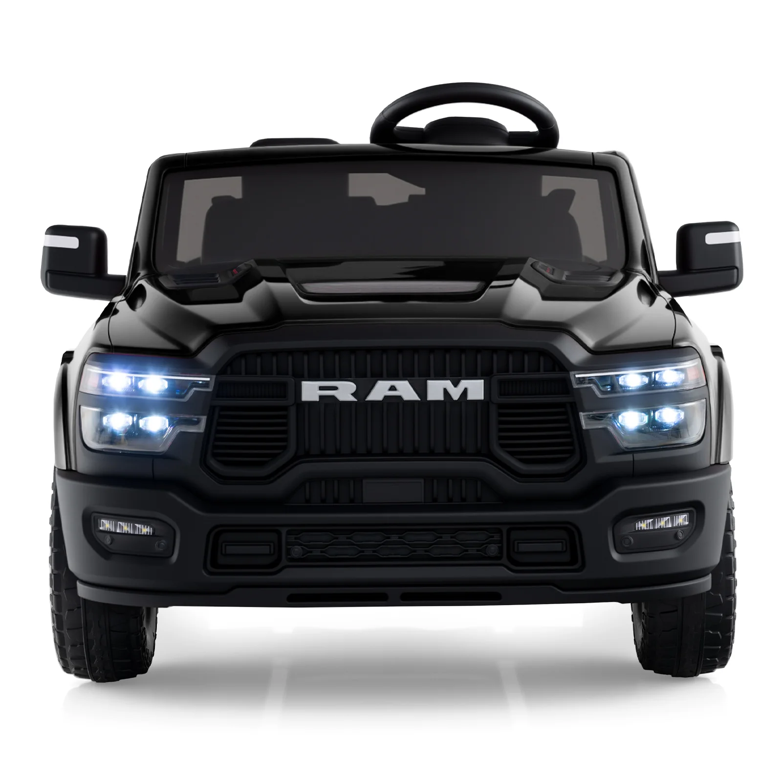 2 Seater 24V Ride on Toy for Big Kids Licensed Ram Truck with Remote and Music - Image 29