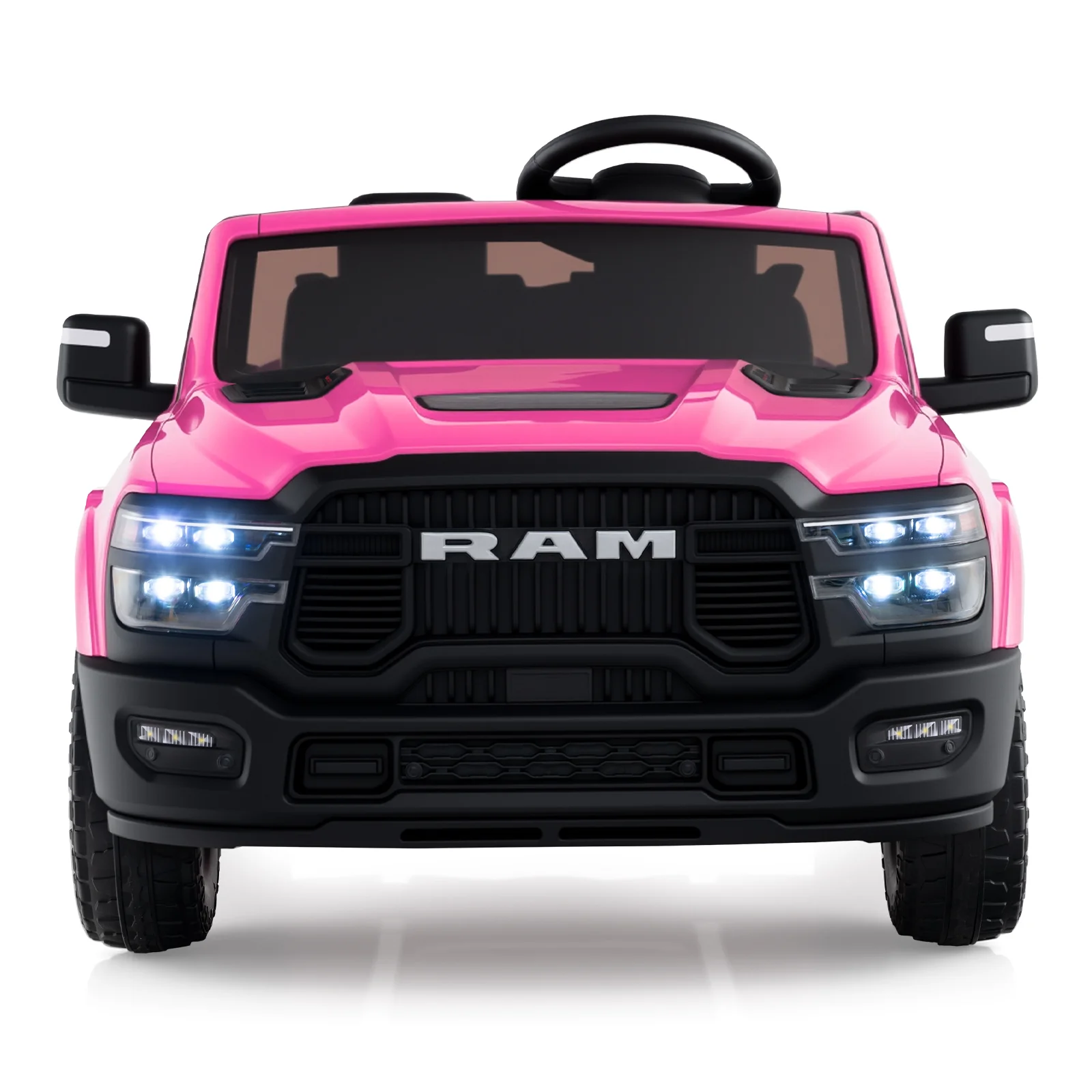 2 Seater 24V Ride on Toy for Big Kids Licensed Ram Truck with Remote and Music - Image 5