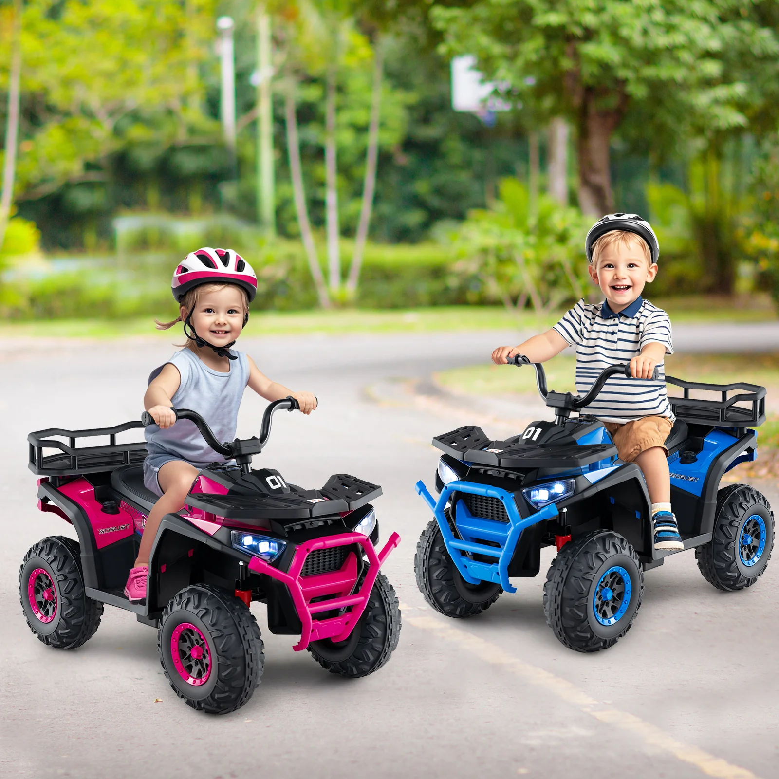 24V Kids Ride on Electric ATV Quad Car with Realistic Sounds and LED Lights - Image 10