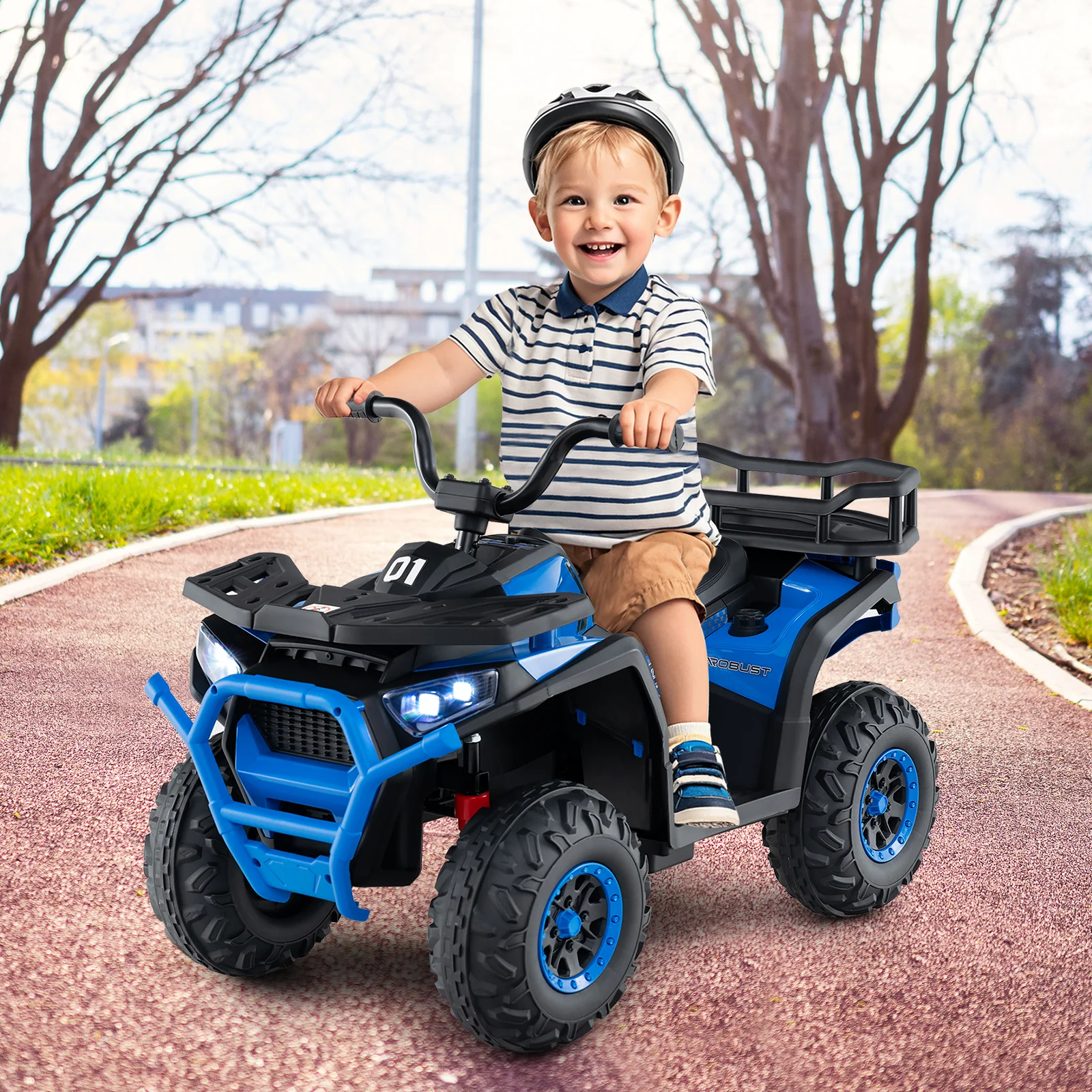 24V Kids Ride on Electric ATV Quad Car with Realistic Sounds and LED Lights - Image 18