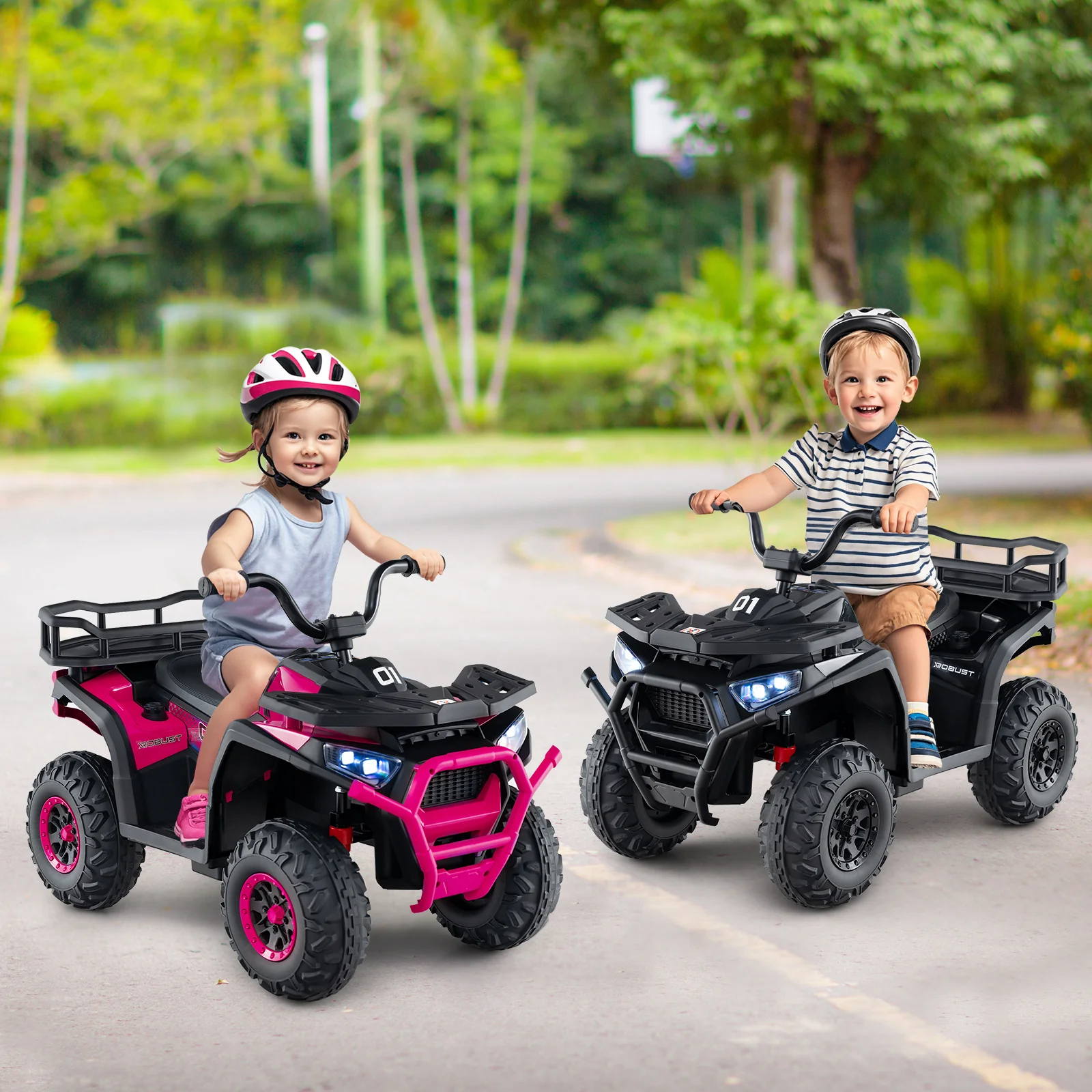 24V Kids Ride on Electric ATV Quad Car with Realistic Sounds and LED Lights - Image 6