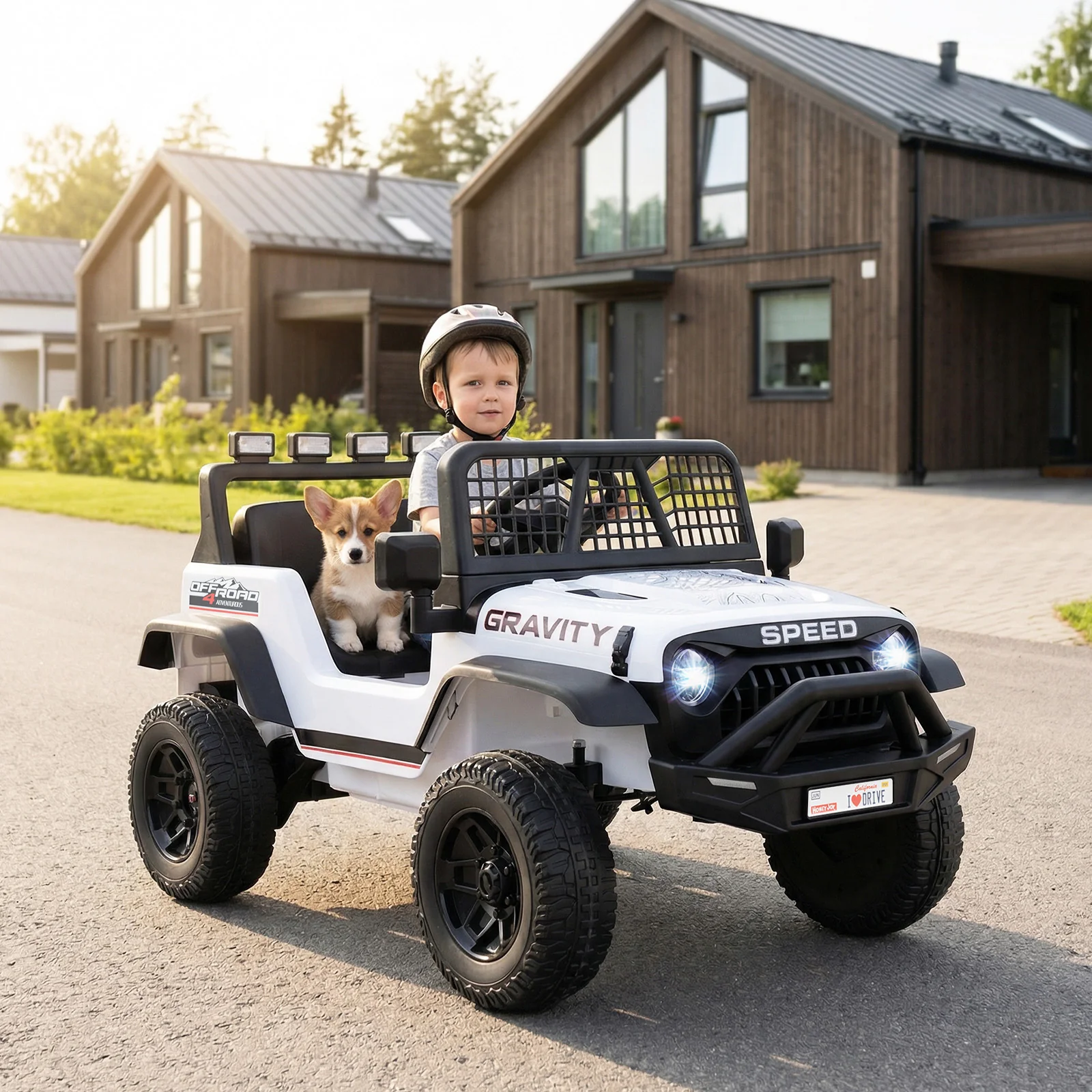 24V Ride On Car for Kids with Parent Remote Control and Music