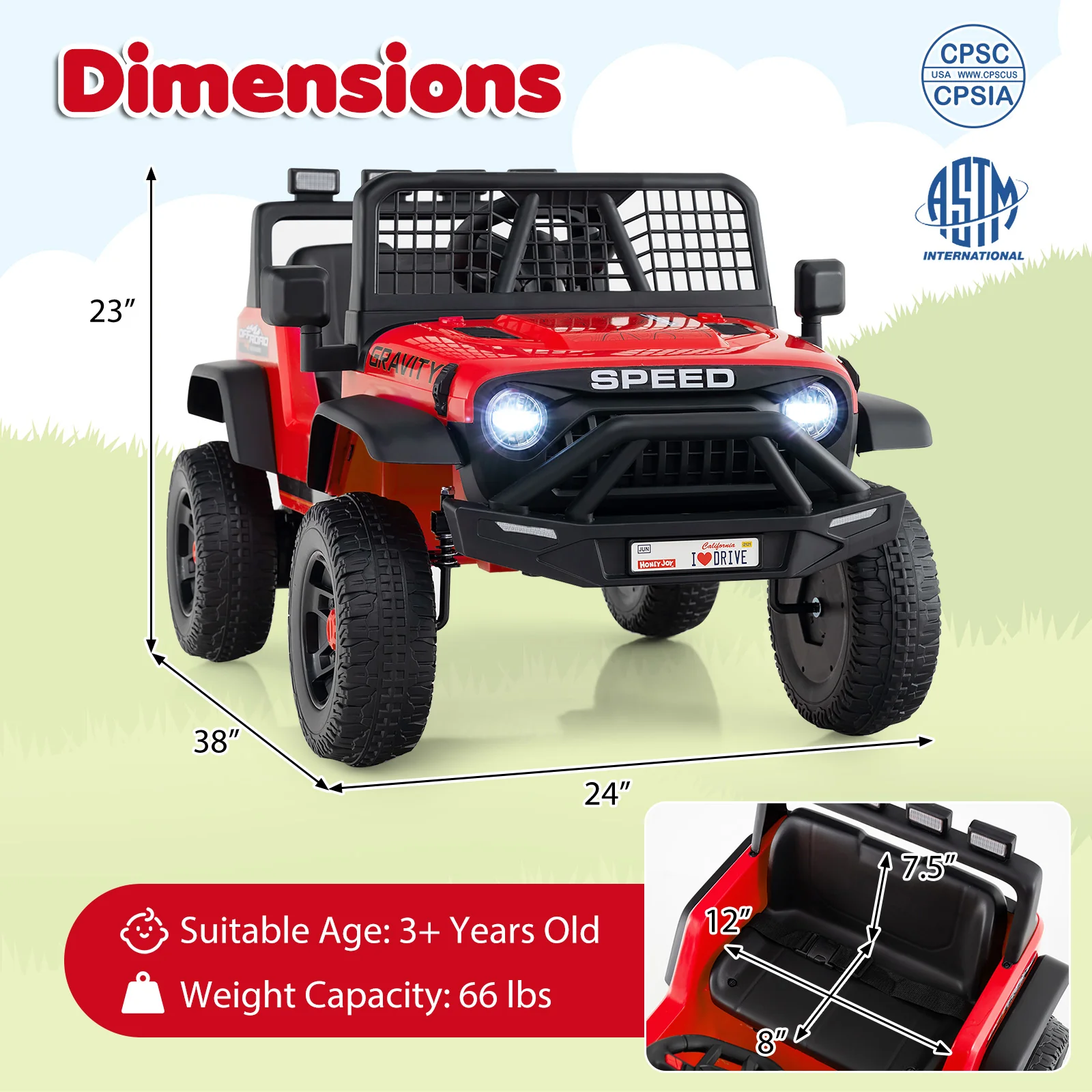 24V Ride On Car for Kids with Parent Remote Control and Music - Image 29