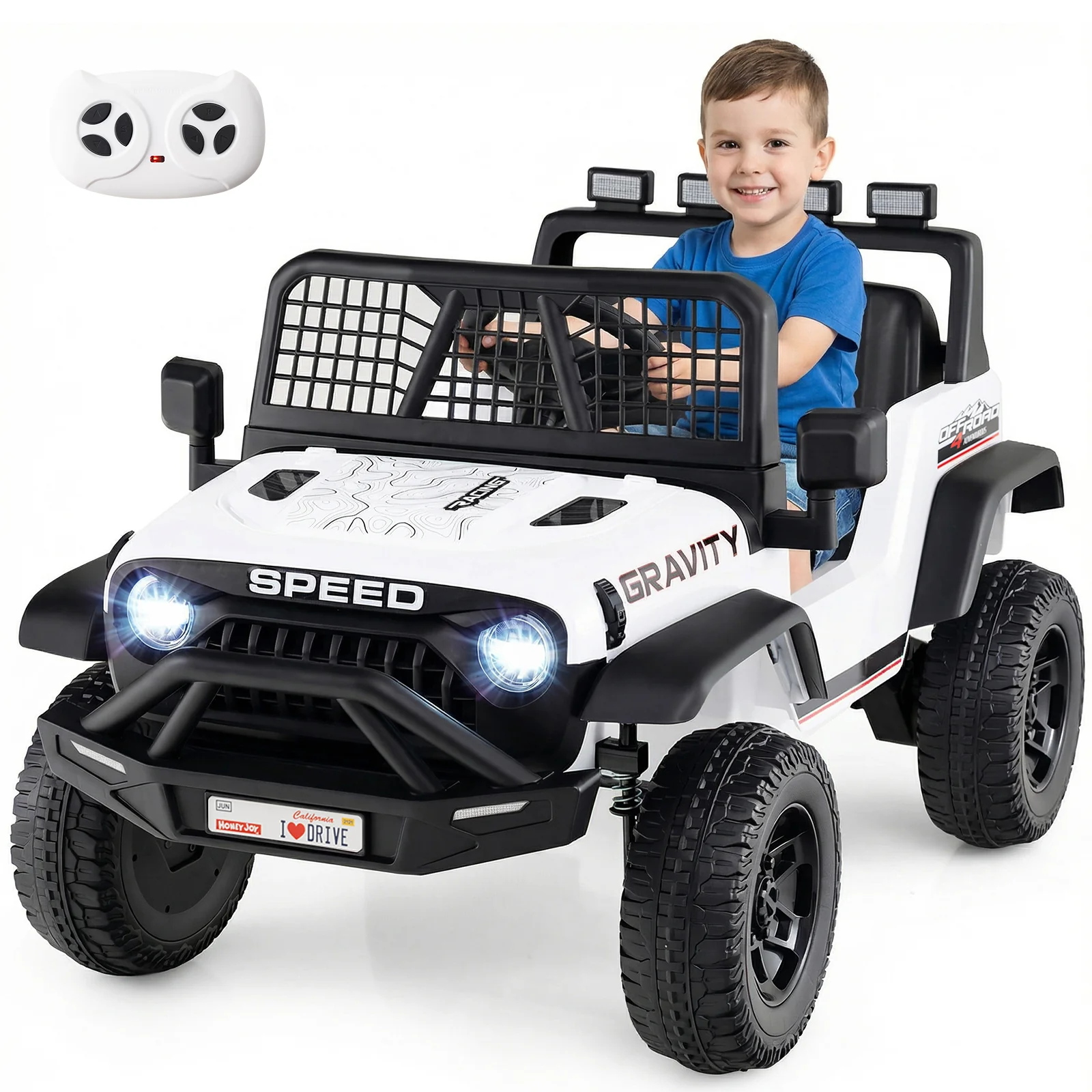 24V Ride On Car for Kids with Parent Remote Control and Music - Image 4