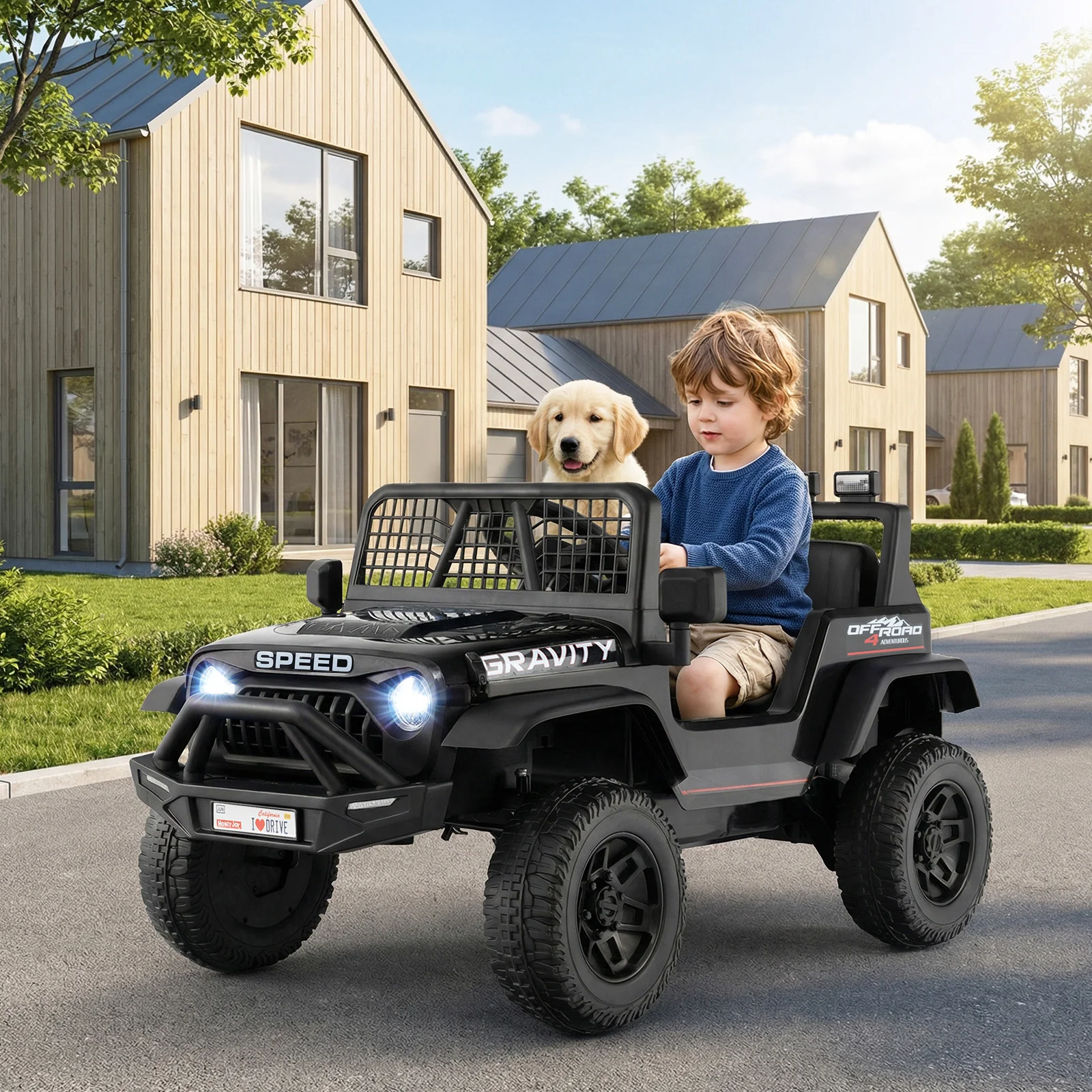 24V Ride On Car for Kids with Parent Remote Control and Music - Image 9