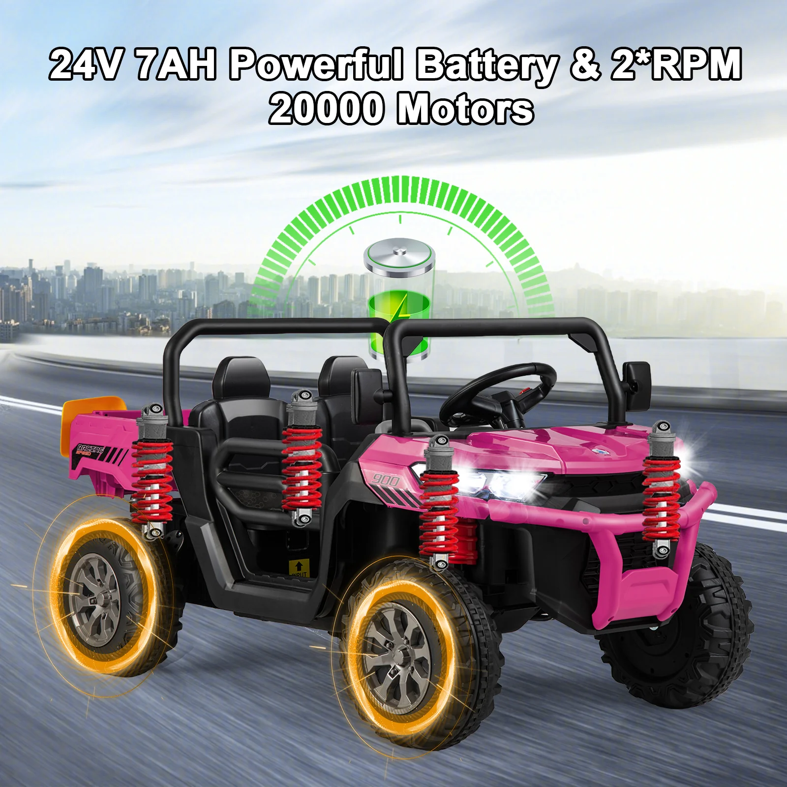 24V Ride On Kids Car with Dump Bed and Remote Control - Image 15