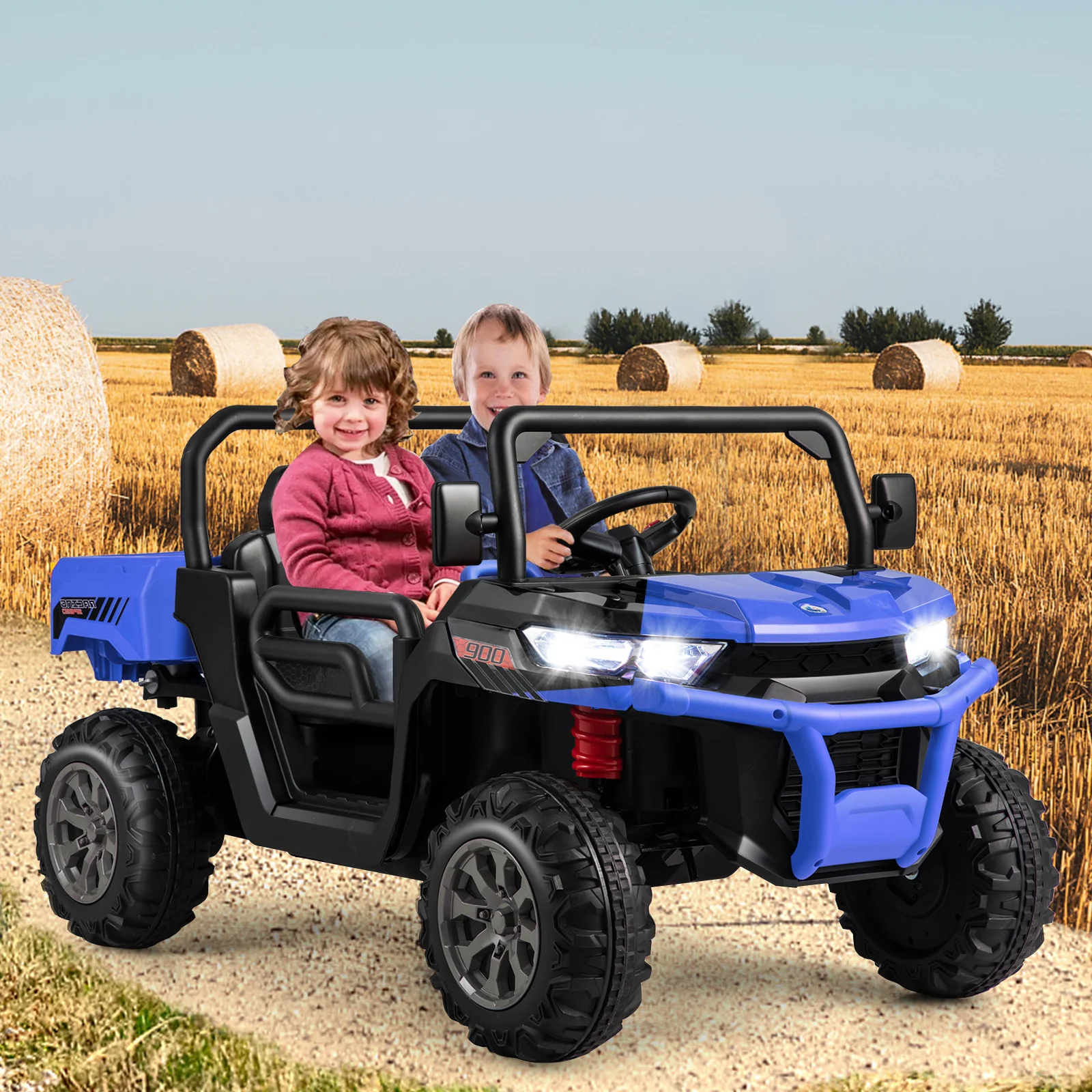 24V Ride On Kids Car with Dump Bed and Remote Control - Image 17