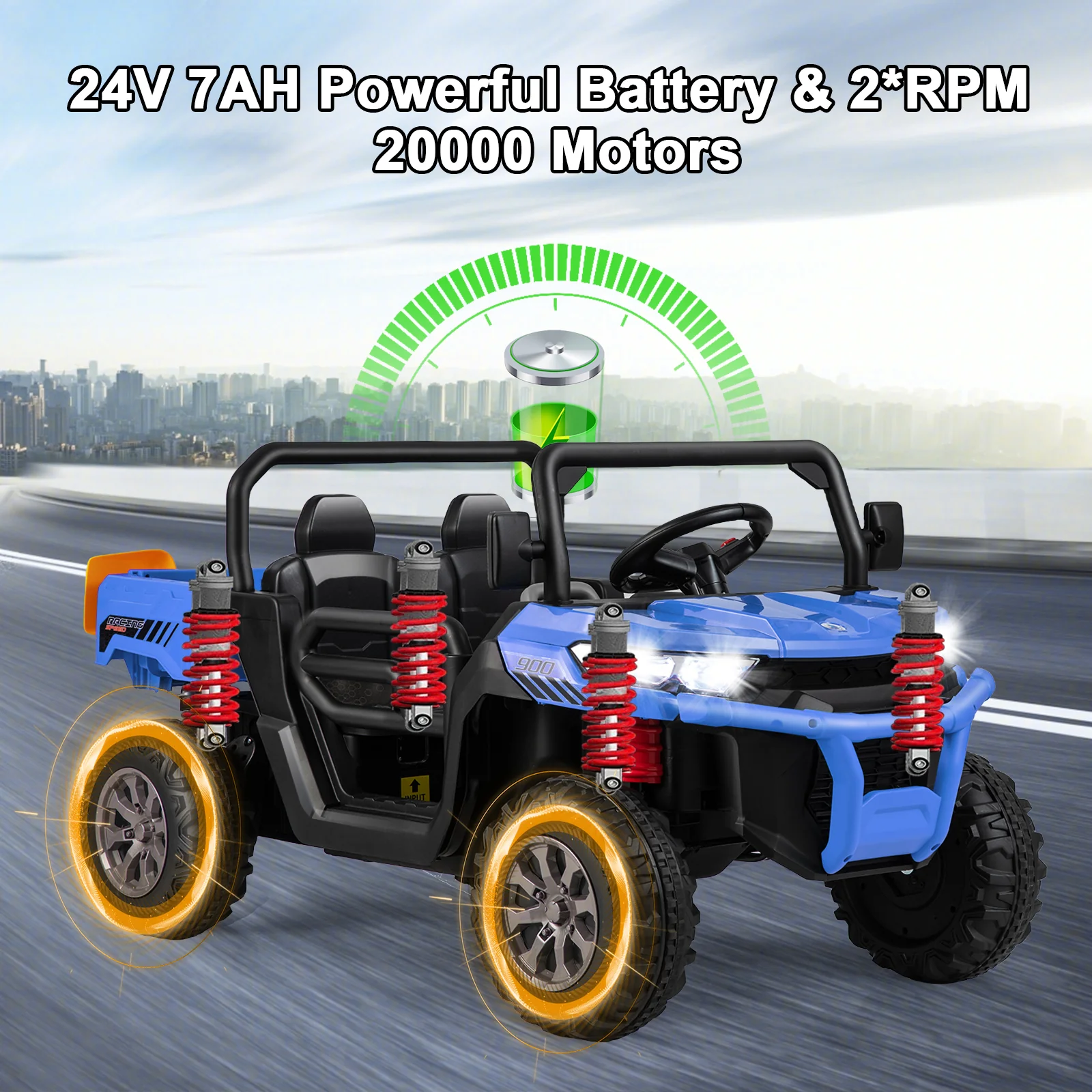 24V Ride On Kids Car with Dump Bed and Remote Control - Image 23