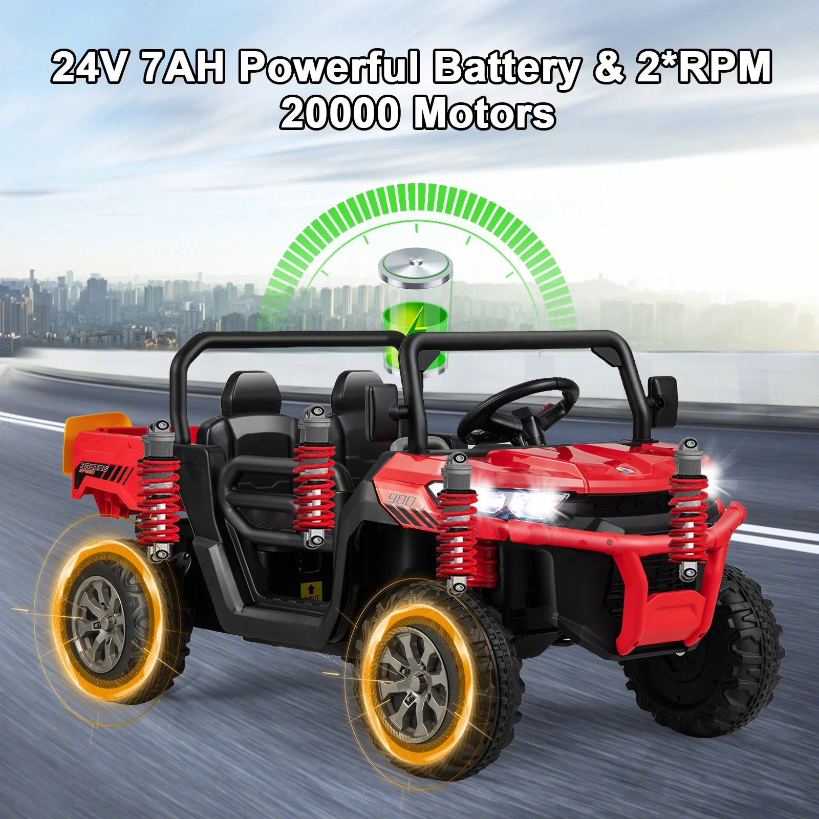 24V Ride On Kids Car with Dump Bed and Remote Control - Image 31