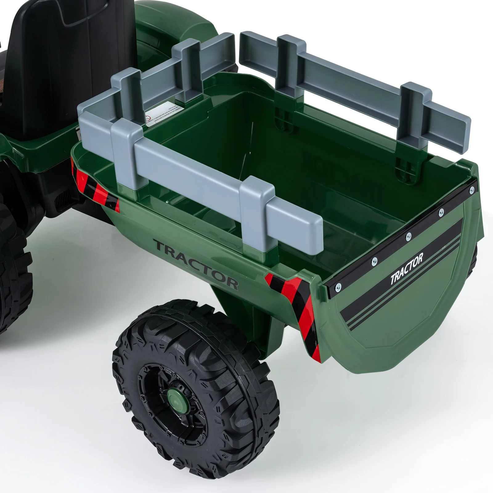 24V Ride On Tractor for Kids Electric Vehicle with Detachable Trailer and Remote Control - Image 13