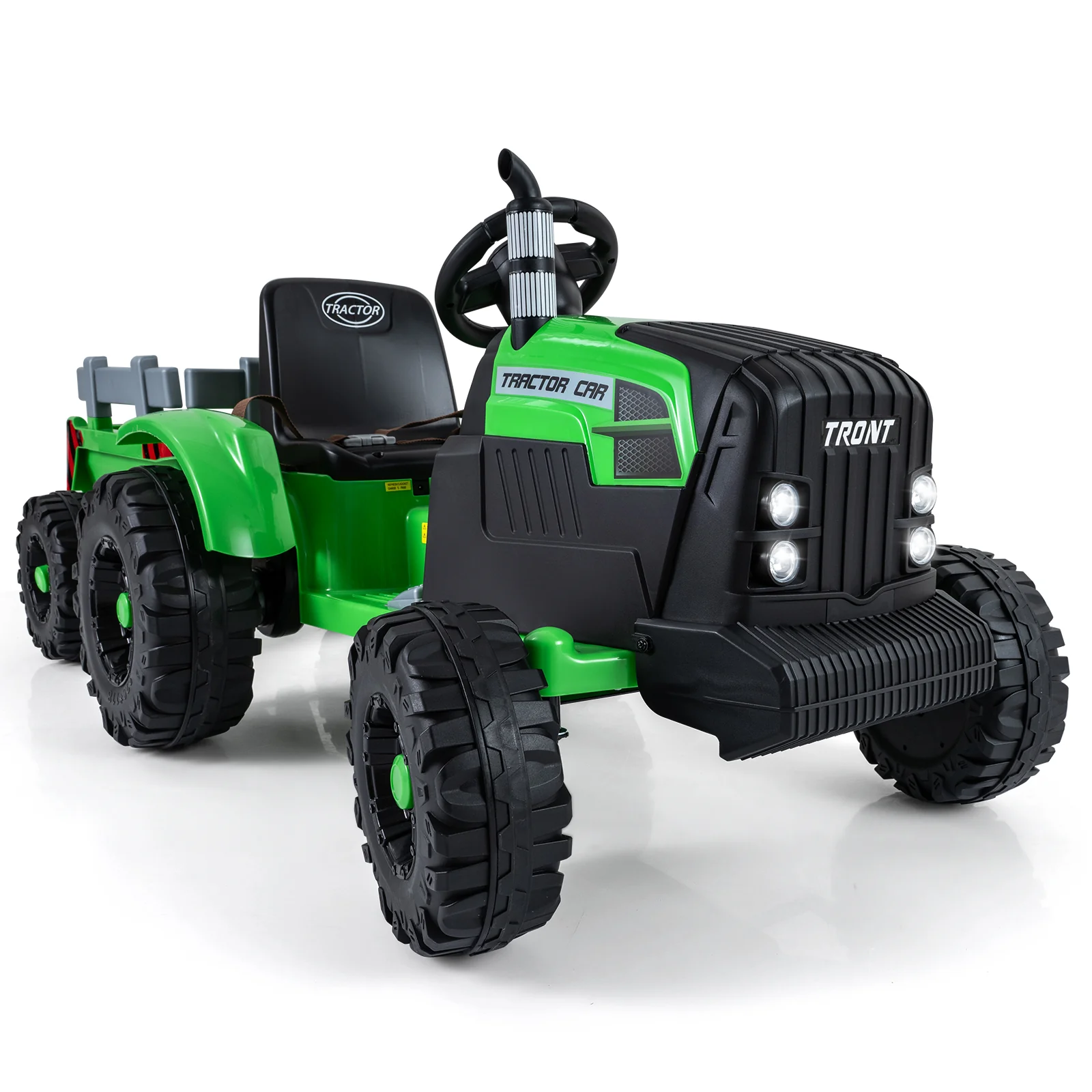 24V Ride On Tractor for Kids Electric Vehicle with Detachable Trailer and Remote Control - Image 2