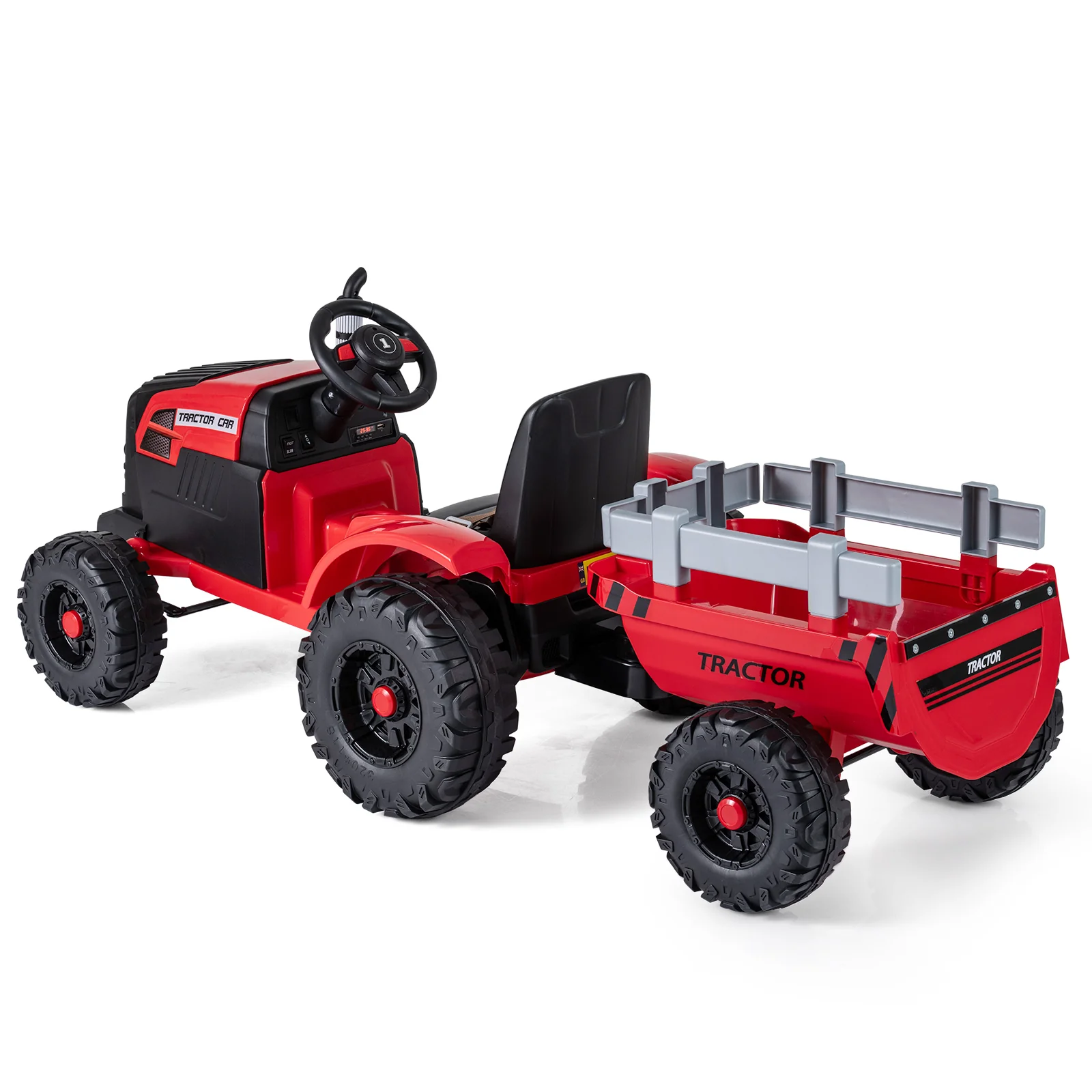 24V Ride On Tractor for Kids Electric Vehicle with Detachable Trailer and Remote Control - Image 22