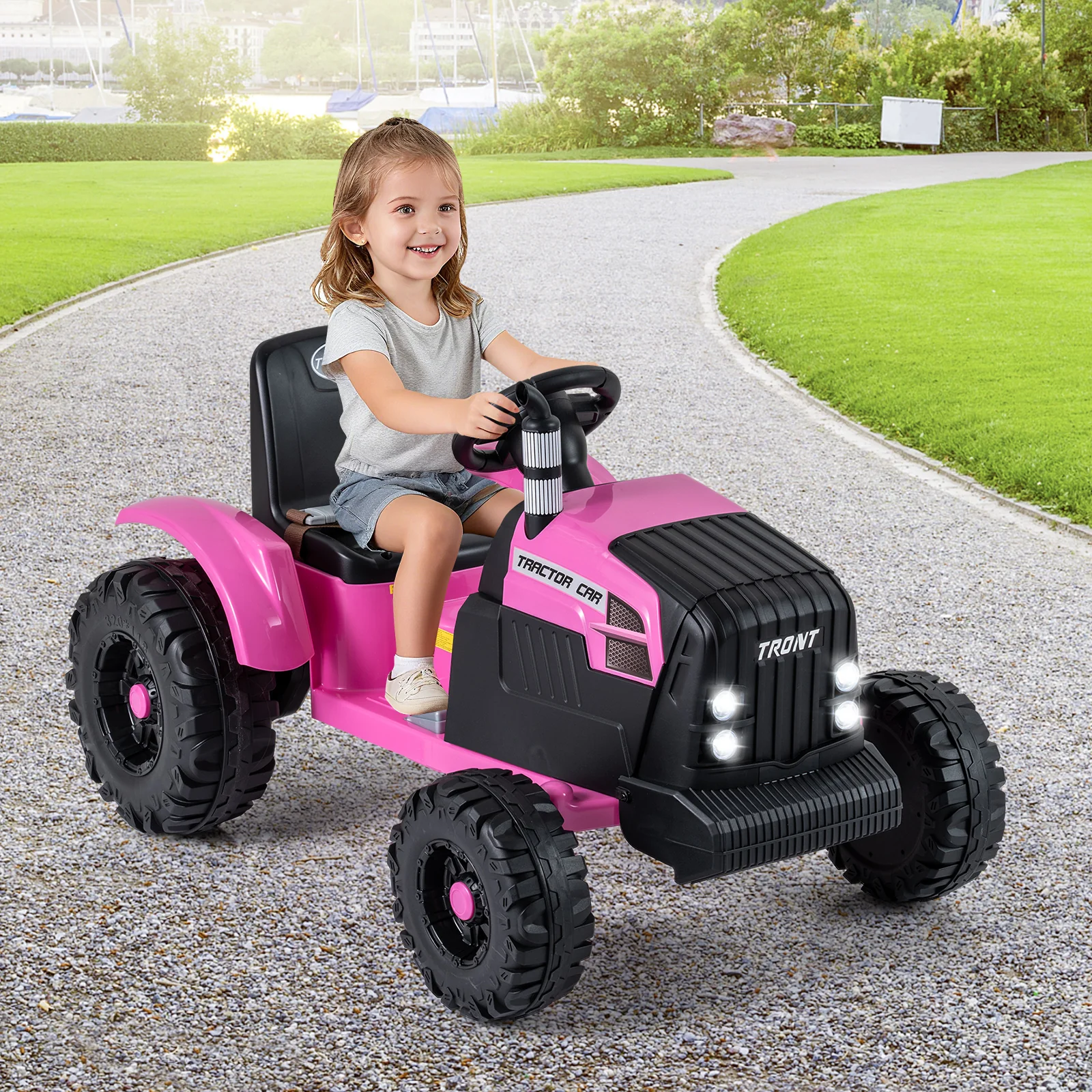 24V Ride On Tractor for Kids Electric Vehicle with Detachable Trailer and Remote Control - Image 26