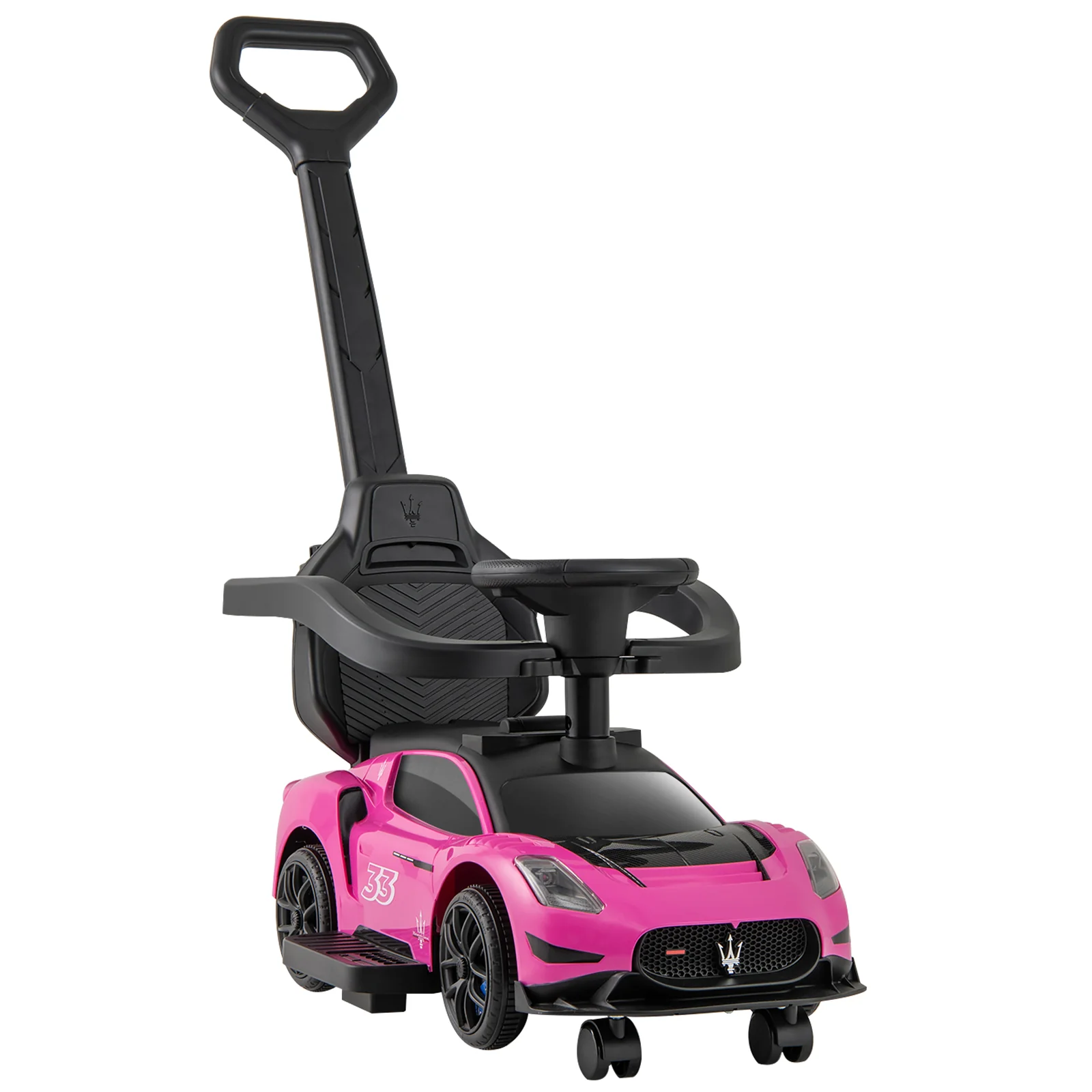 3-in-1 Ride on Push Car Maserati Licensed Sliding Car with Music - Image 3
