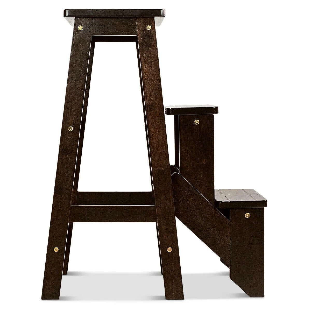 3 Tier Step Stool 3 in 1 Folding Ladder Bench - Image 4