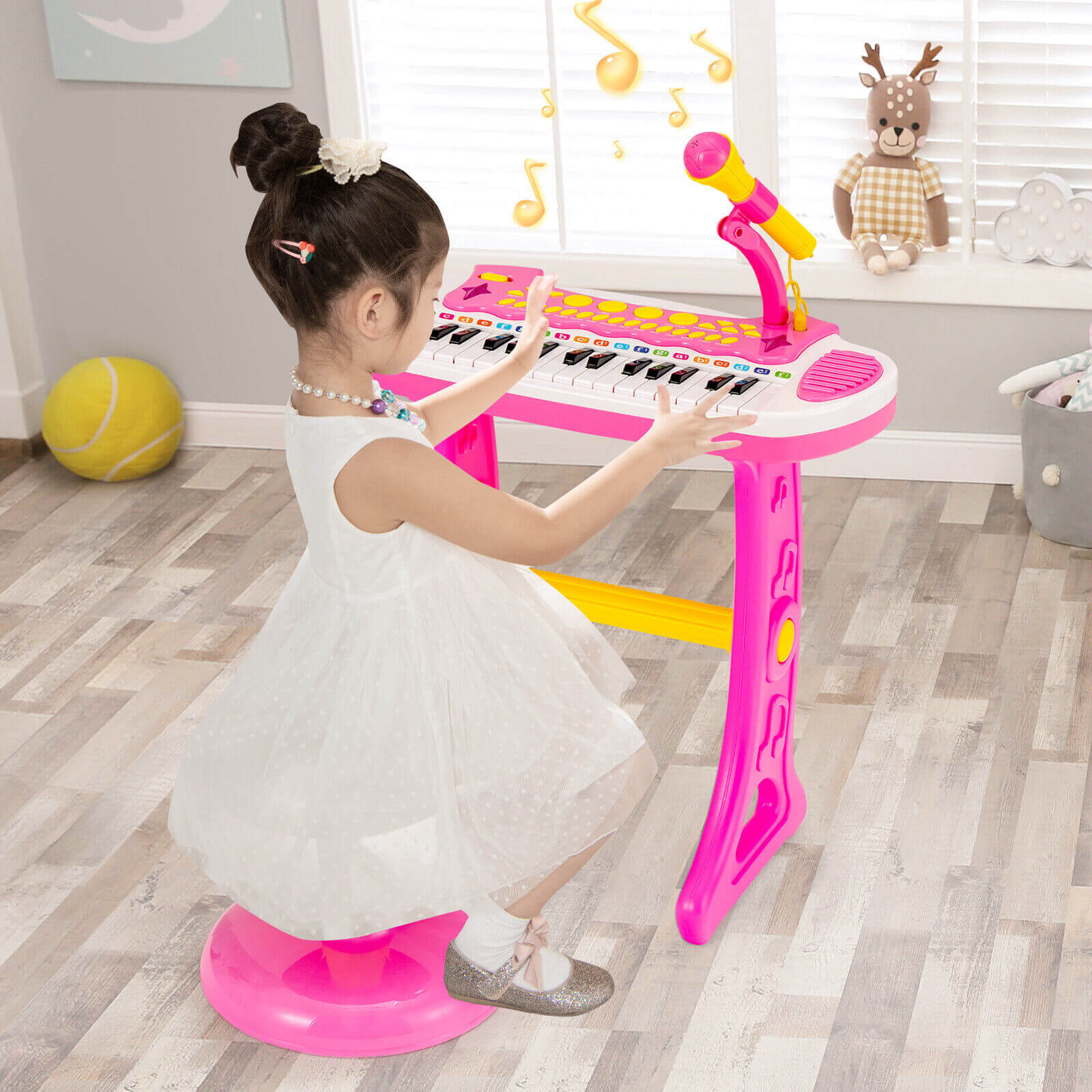 31-Key Kids Piano Keyboard Toy with Microphone and Multiple Sounds for Age 3+ - Image 10