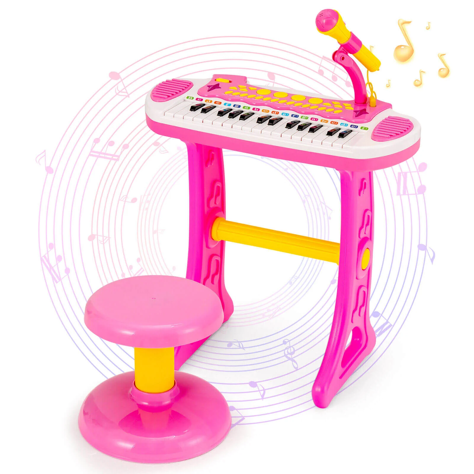 31-Key Kids Piano Keyboard Toy with Microphone and Multiple Sounds for Age 3+ - Image 12