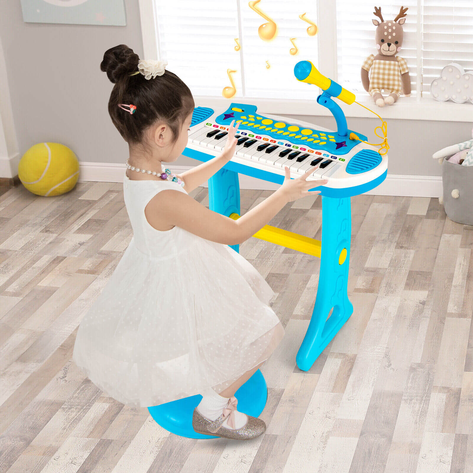 31-Key Kids Piano Keyboard Toy with Microphone and Multiple Sounds for Age 3+ - Image 2