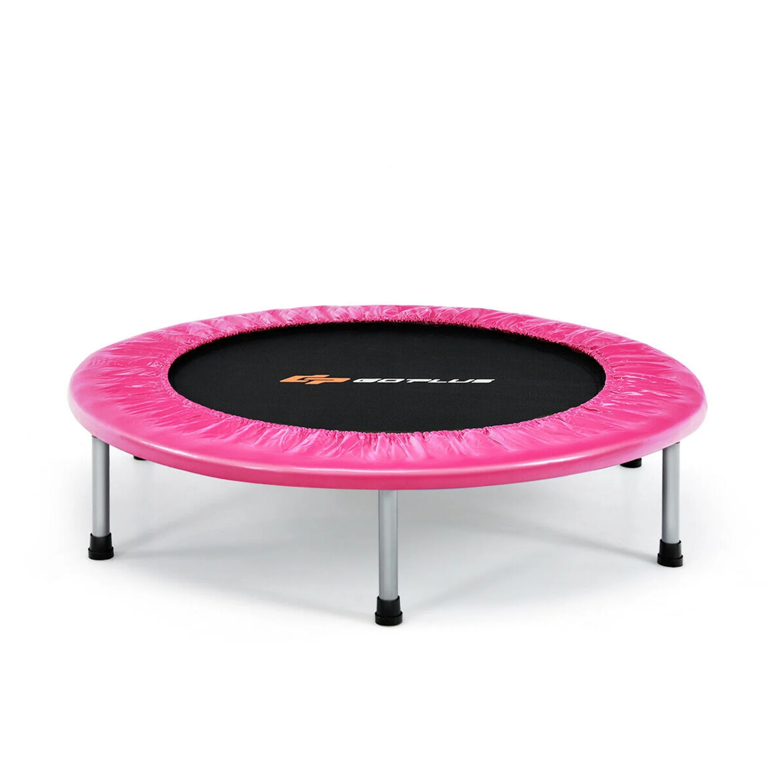 38 Inch Mini Folding Trampoline Portable Leisure Fitness Backboard - Image 11