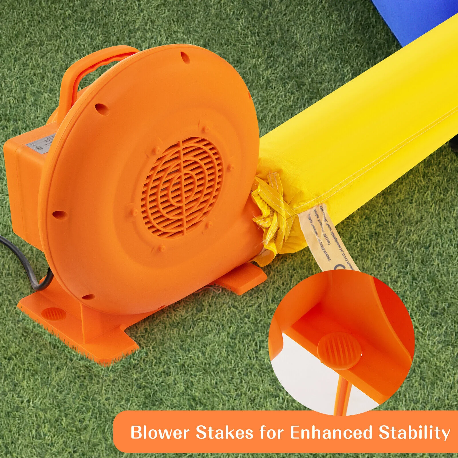 380W Air Blower (0.5HP) for Inflatables with 25 feet Wire and GFCI Plug - Image 2