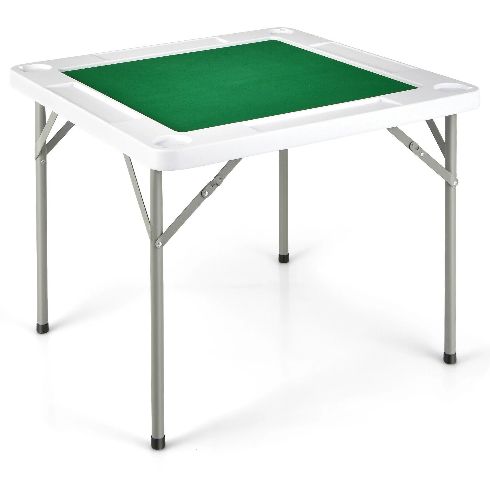 4-Player Mahjong Game Table with Iron Frame - Image 3