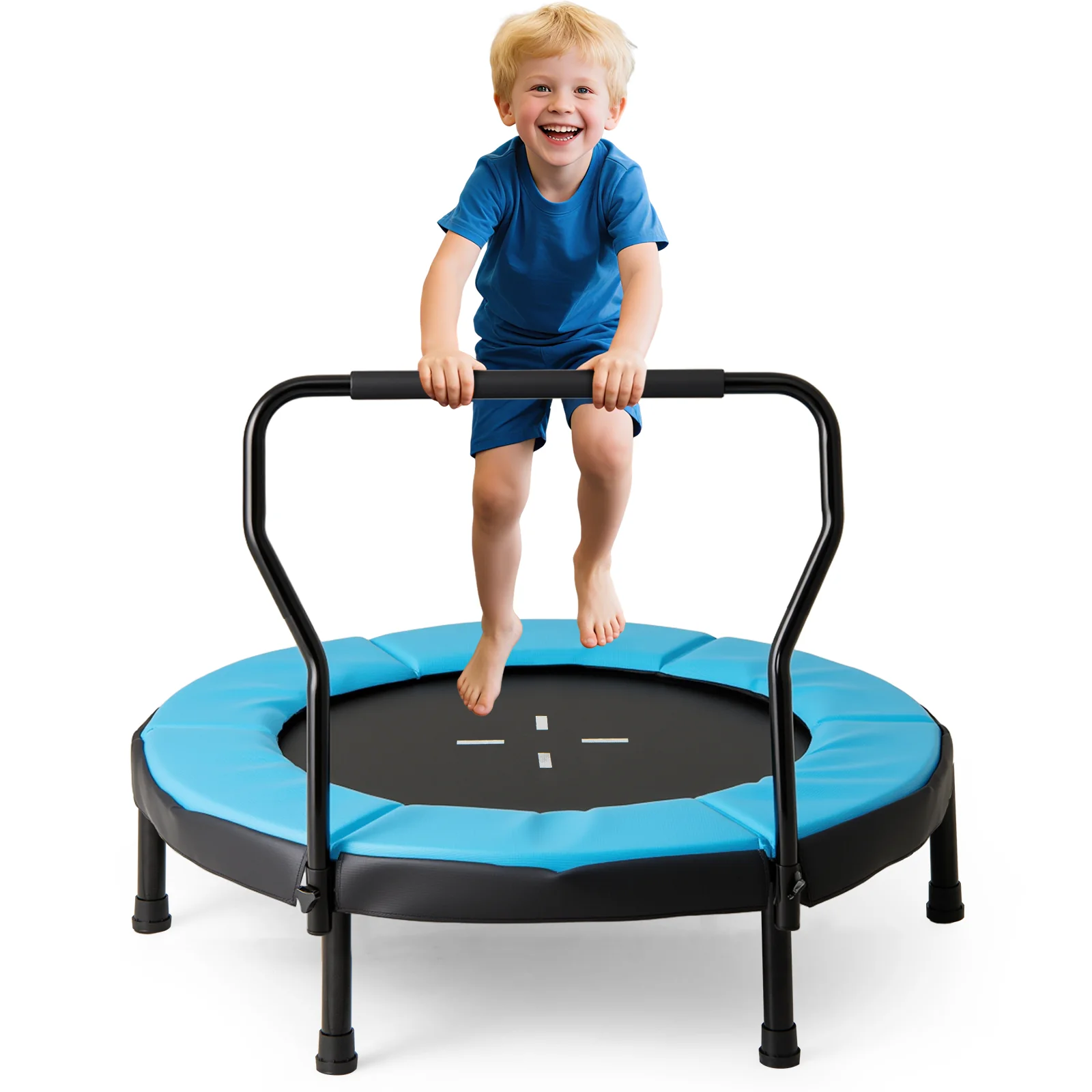 40 Inch Trampoline for Kids Indoor Outdoor Fitness Trampoline - Image 2
