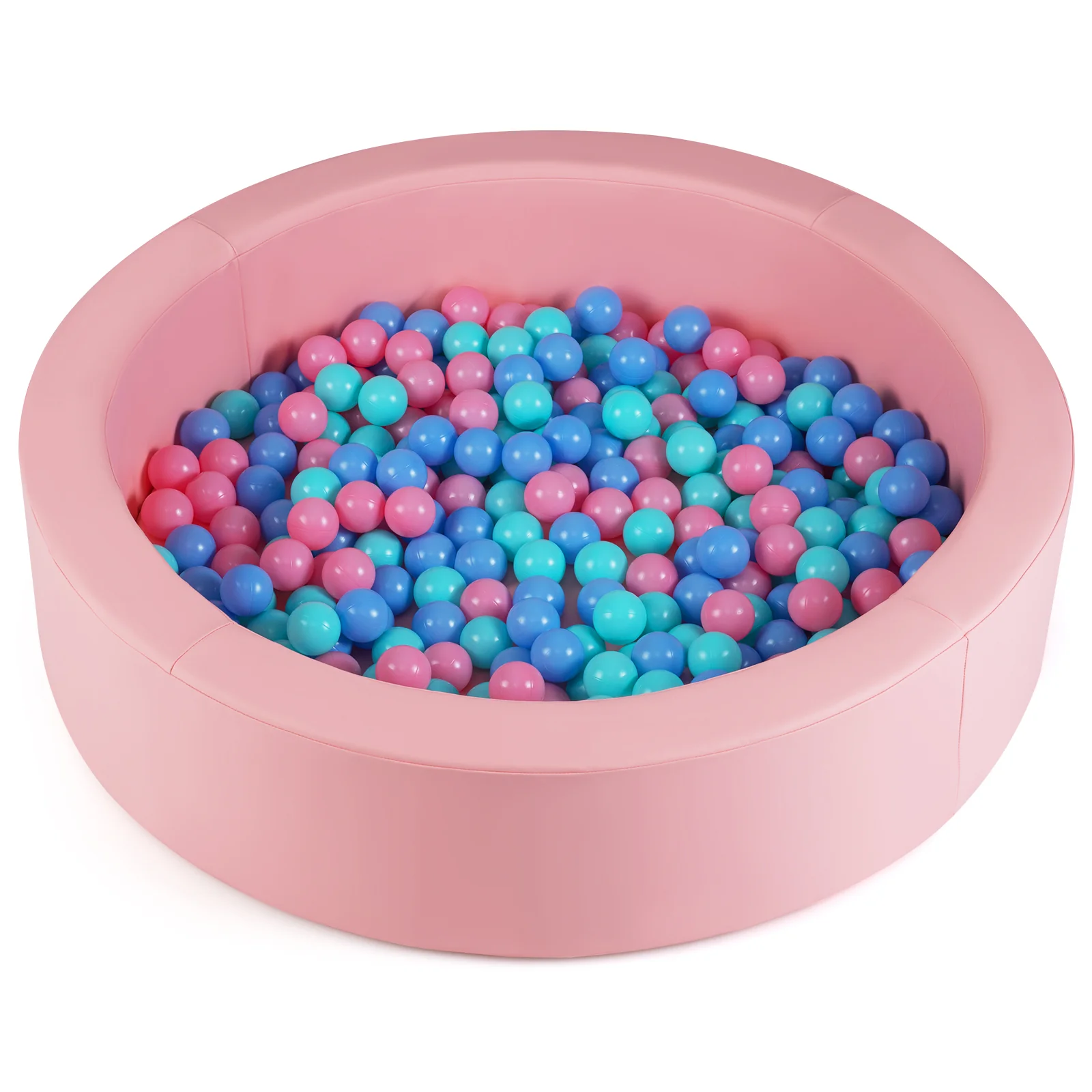 42.5 Inch Round Foam Ball Pits with 25D Sponge Filling and Washable PU Cover for Toddlers - Image 11