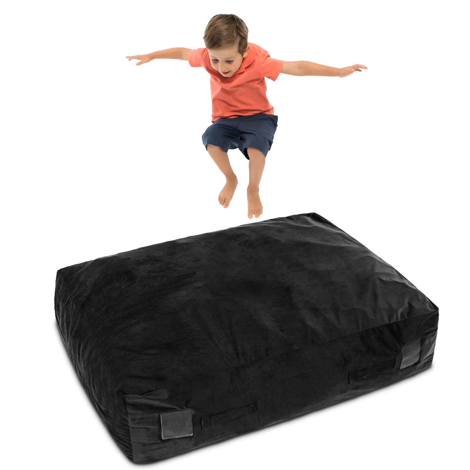 47 x 35.5 Inch Crash Pad Sensory Mat with Foam Blocks and Washable Cover - Image 12