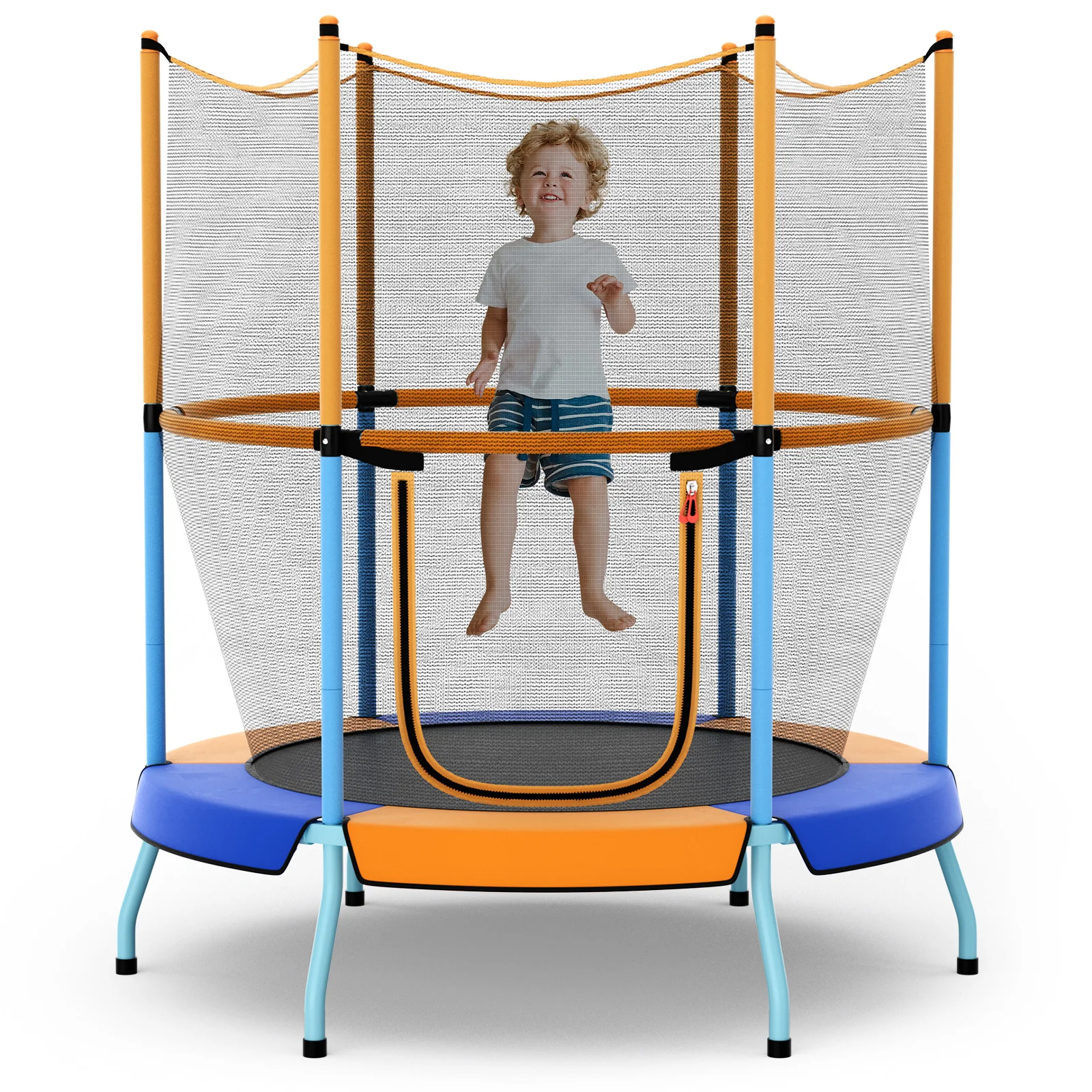 48 Inch Toddler Trampoline with Safety Enclosure Net - Image 2