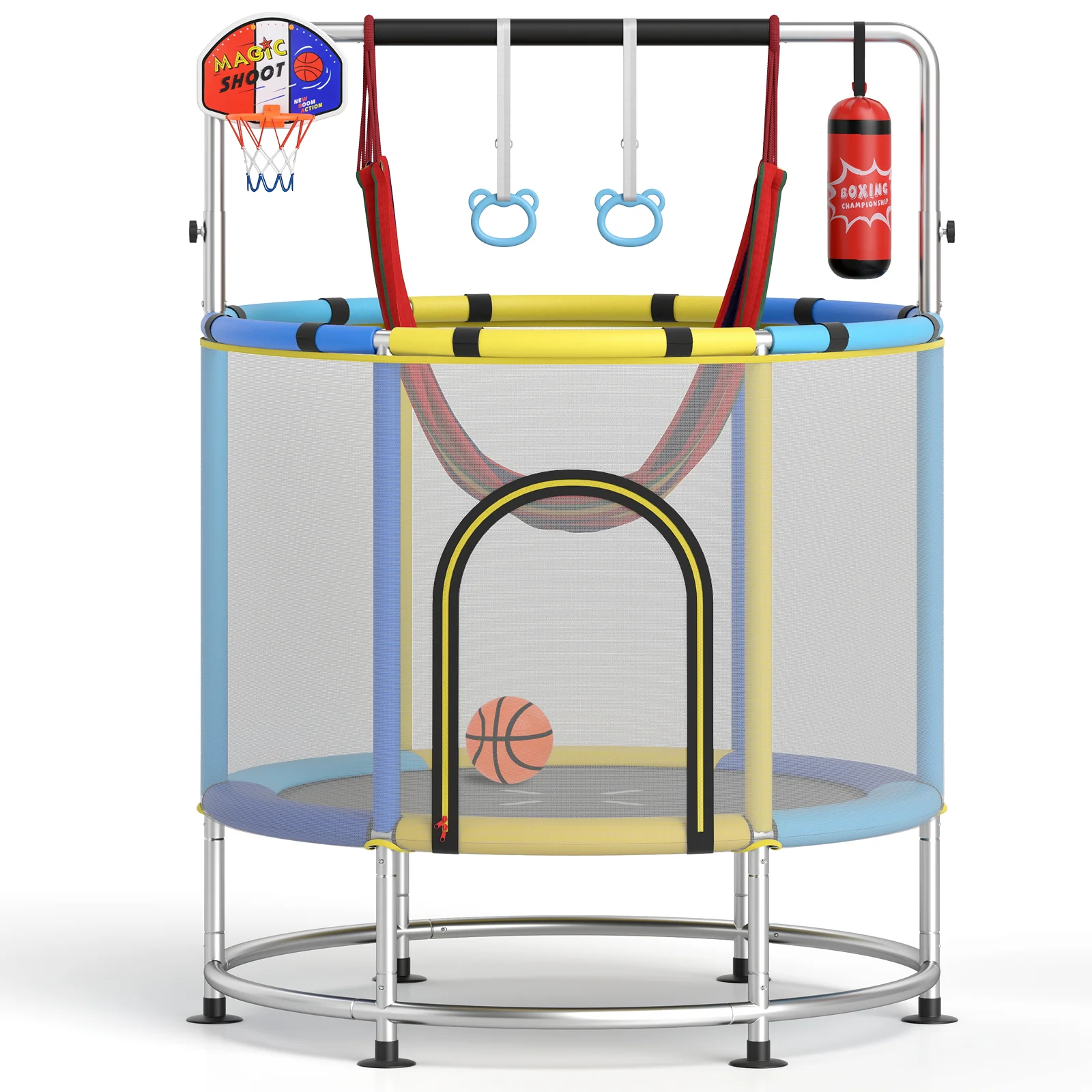 55" Kids Trampoline Gift for for 3-6 Years Old Boys and Girls - Image 10