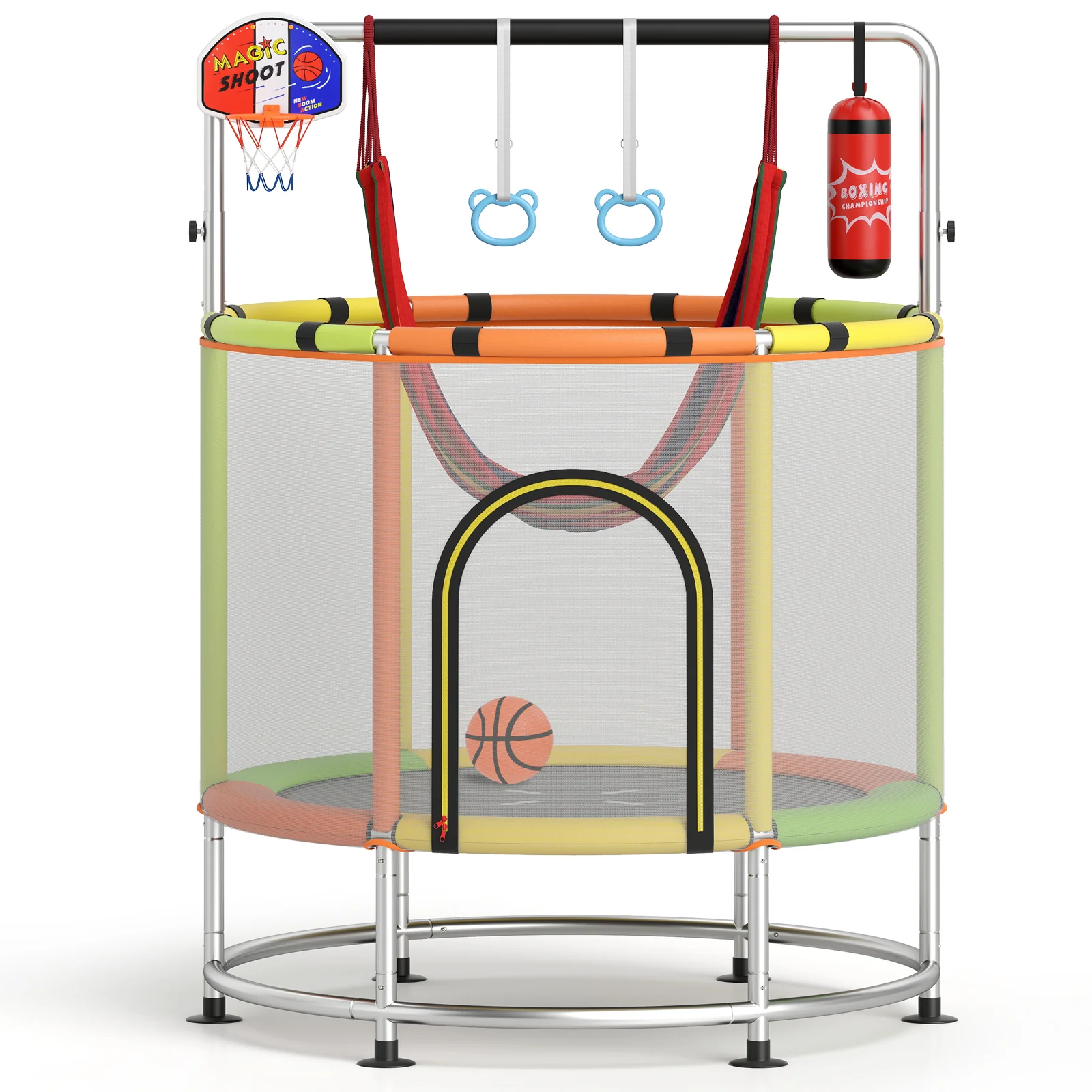 55" Kids Trampoline Gift for for 3-6 Years Old Boys and Girls - Image 2