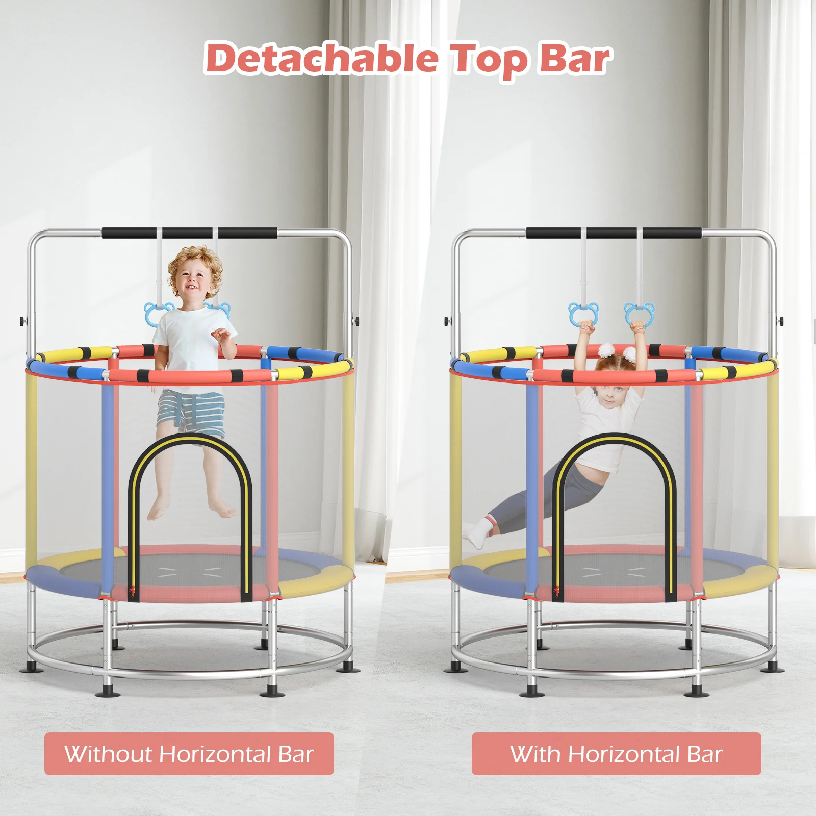55" Kids Trampoline Gift for for 3-6 Years Old Boys and Girls - Image 24