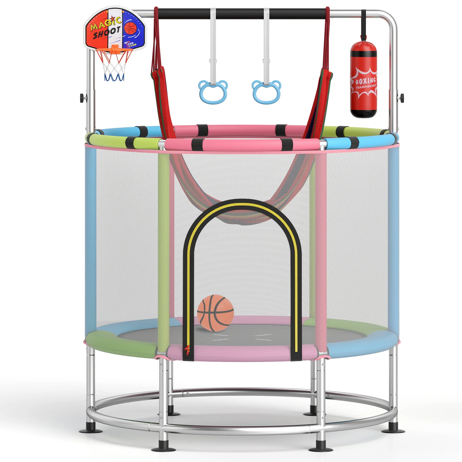 55" Kids Trampoline Gift for for 3-6 Years Old Boys and Girls - Image 26