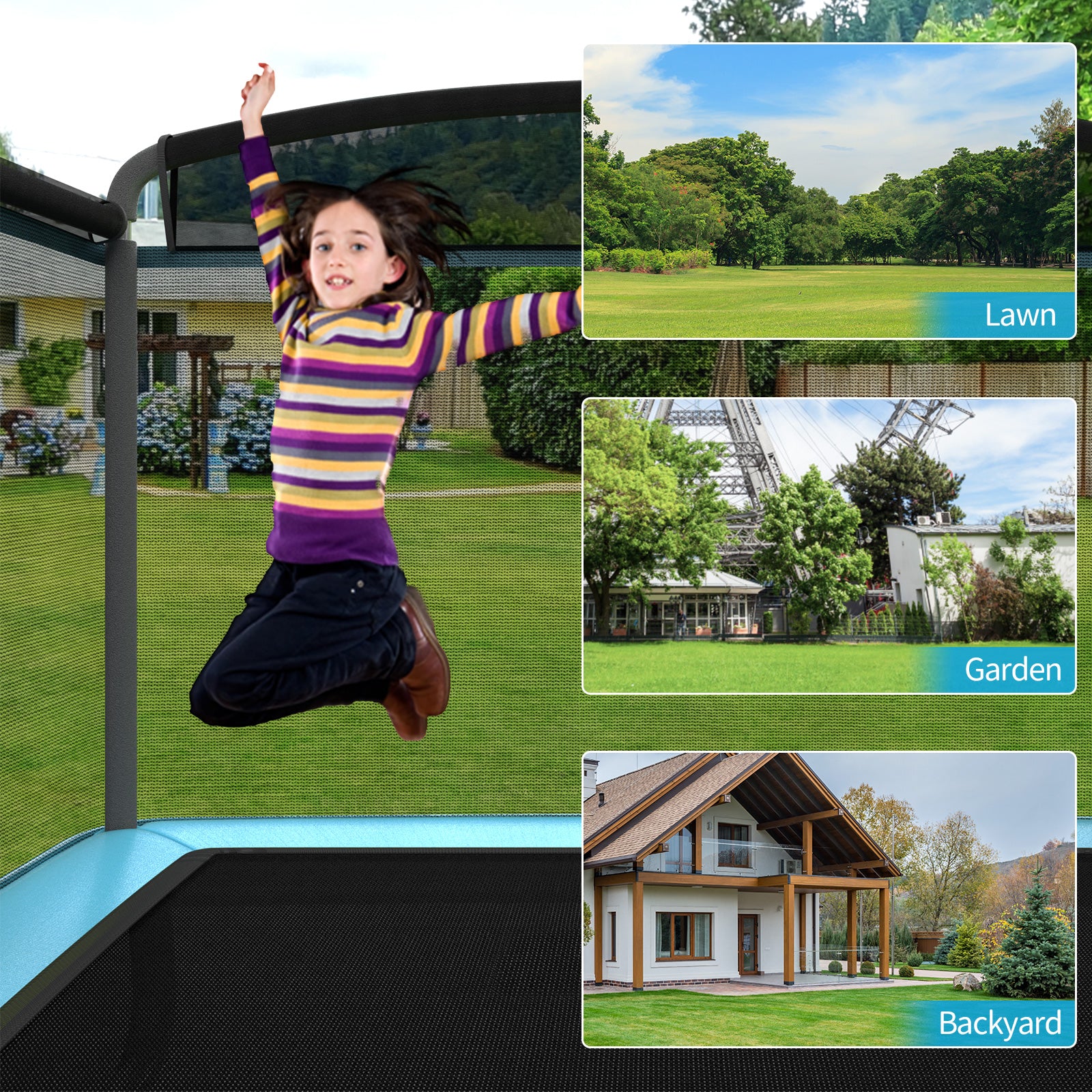 6 Feet Kids Entertaining Trampoline with Swing Safety Fence - Image 14
