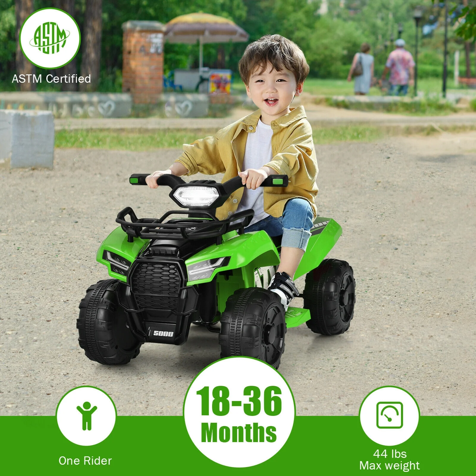 6V Kids ATV Quad Electric Ride On Car with LED Light and MP3 - Image 14