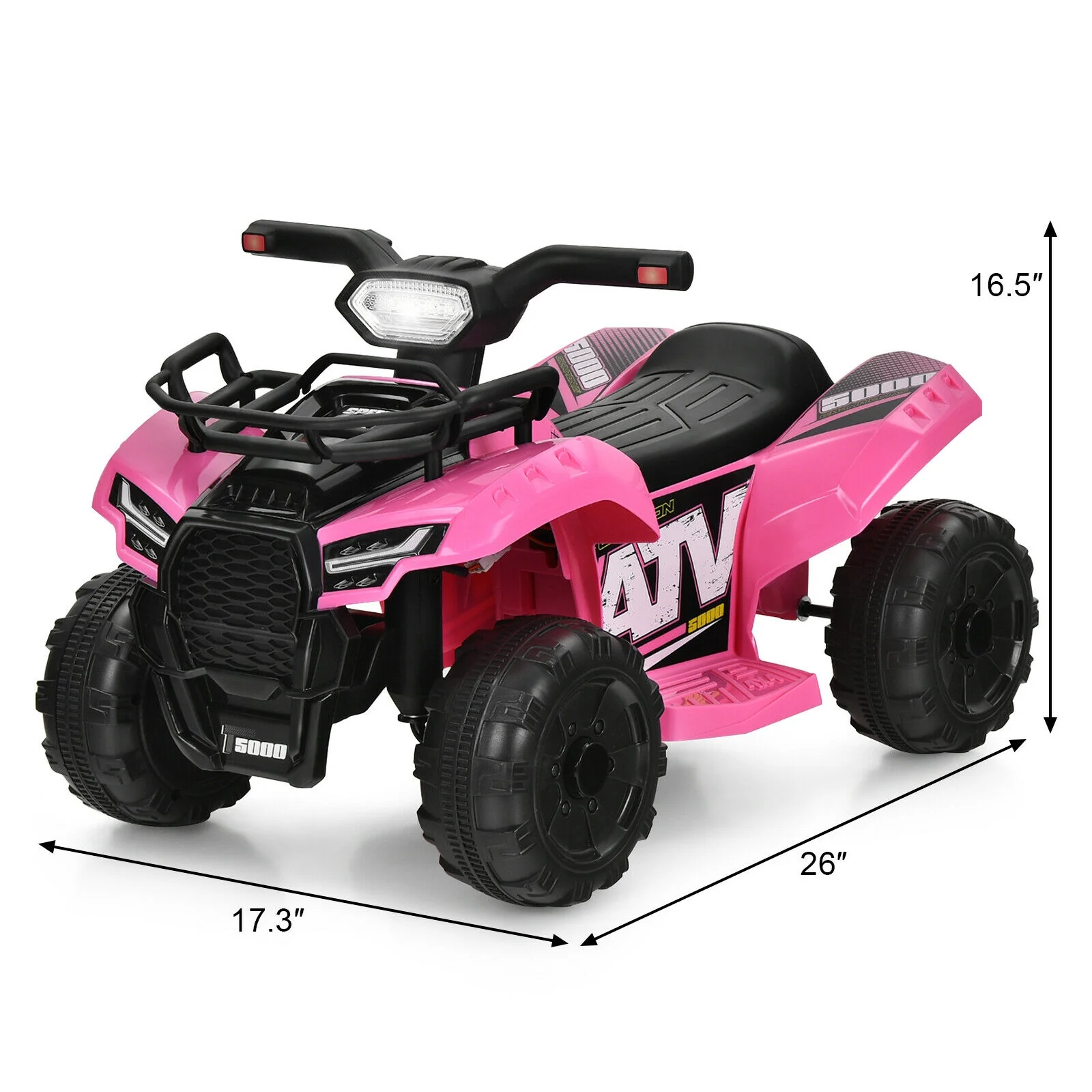 6V Kids ATV Quad Electric Ride On Car with LED Light and MP3 - Image 20