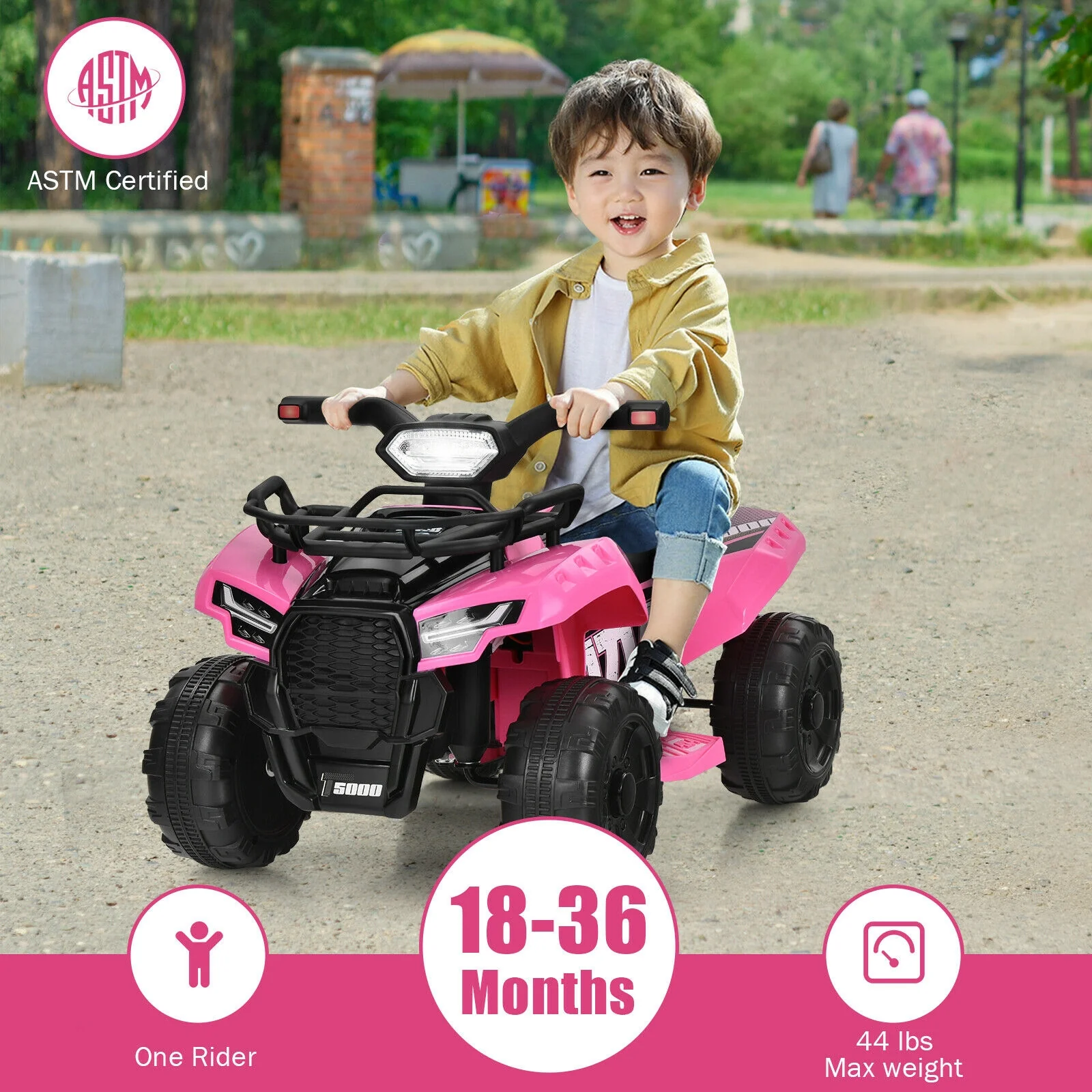 6V Kids ATV Quad Electric Ride On Car with LED Light and MP3 - Image 23