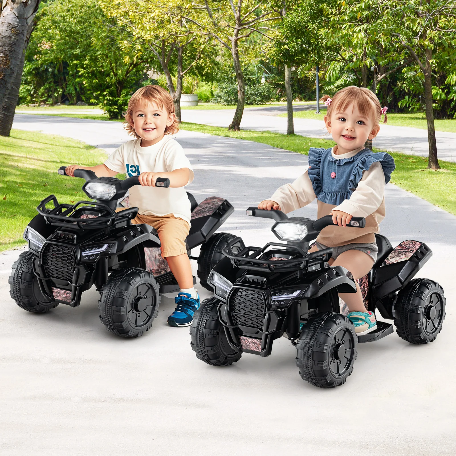 6V Kids ATV Quad Electric Ride On Car with LED Light and MP3 - Image 33